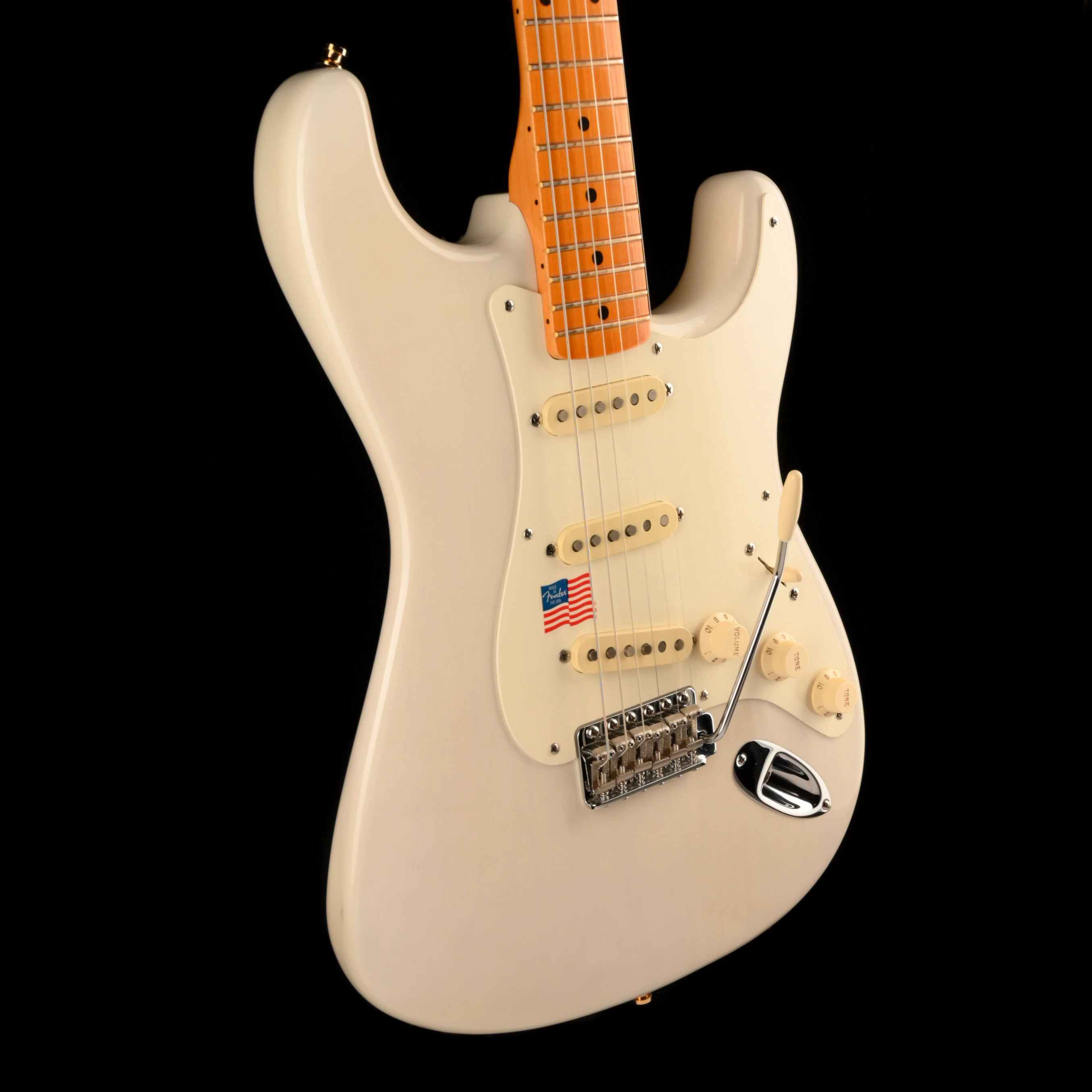 Pre Owned Fender Eric Johnson Stratocaster White Blonde Modified With Case - Image 7