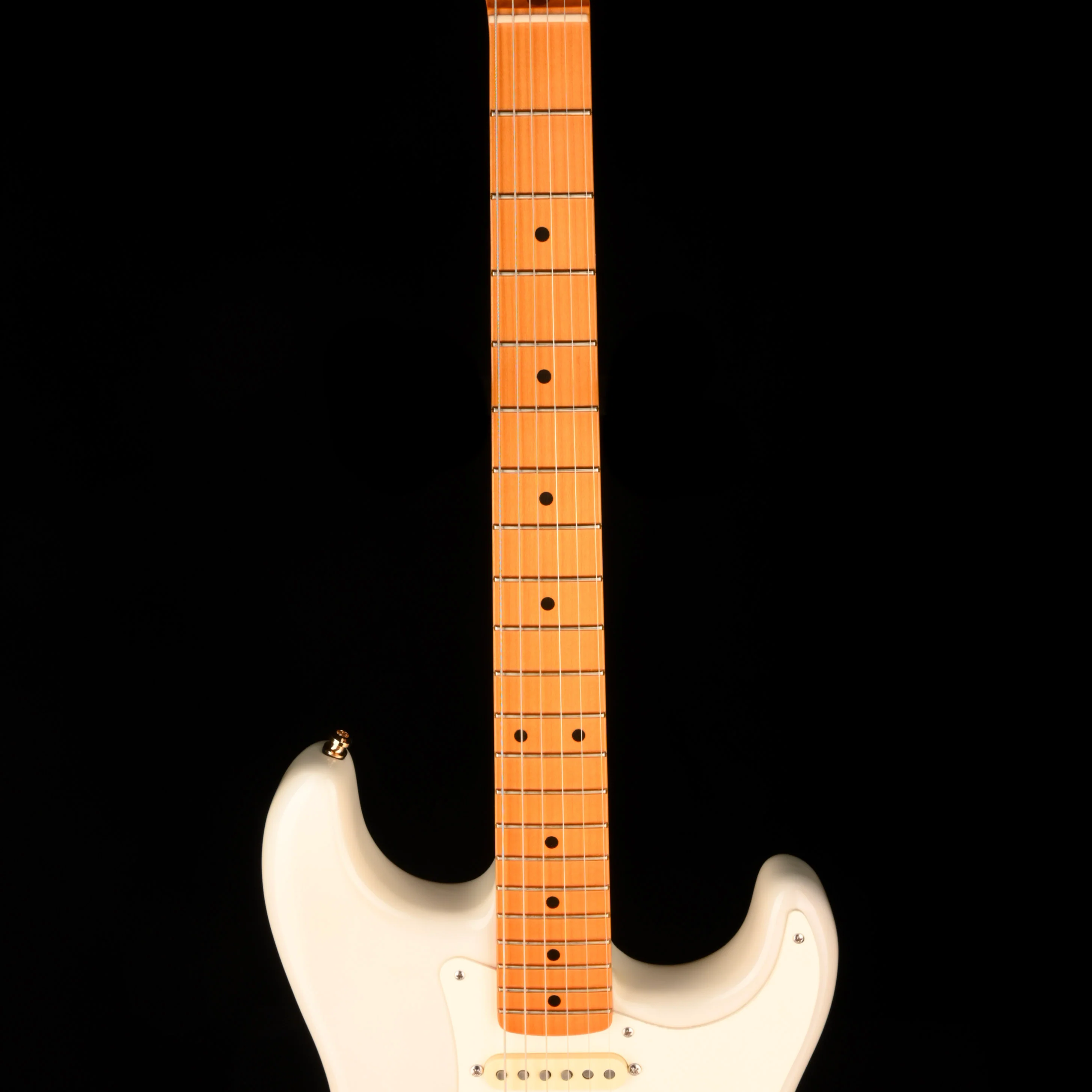 Pre Owned Fender Eric Johnson Stratocaster White Blonde Modified With Case - Image 8