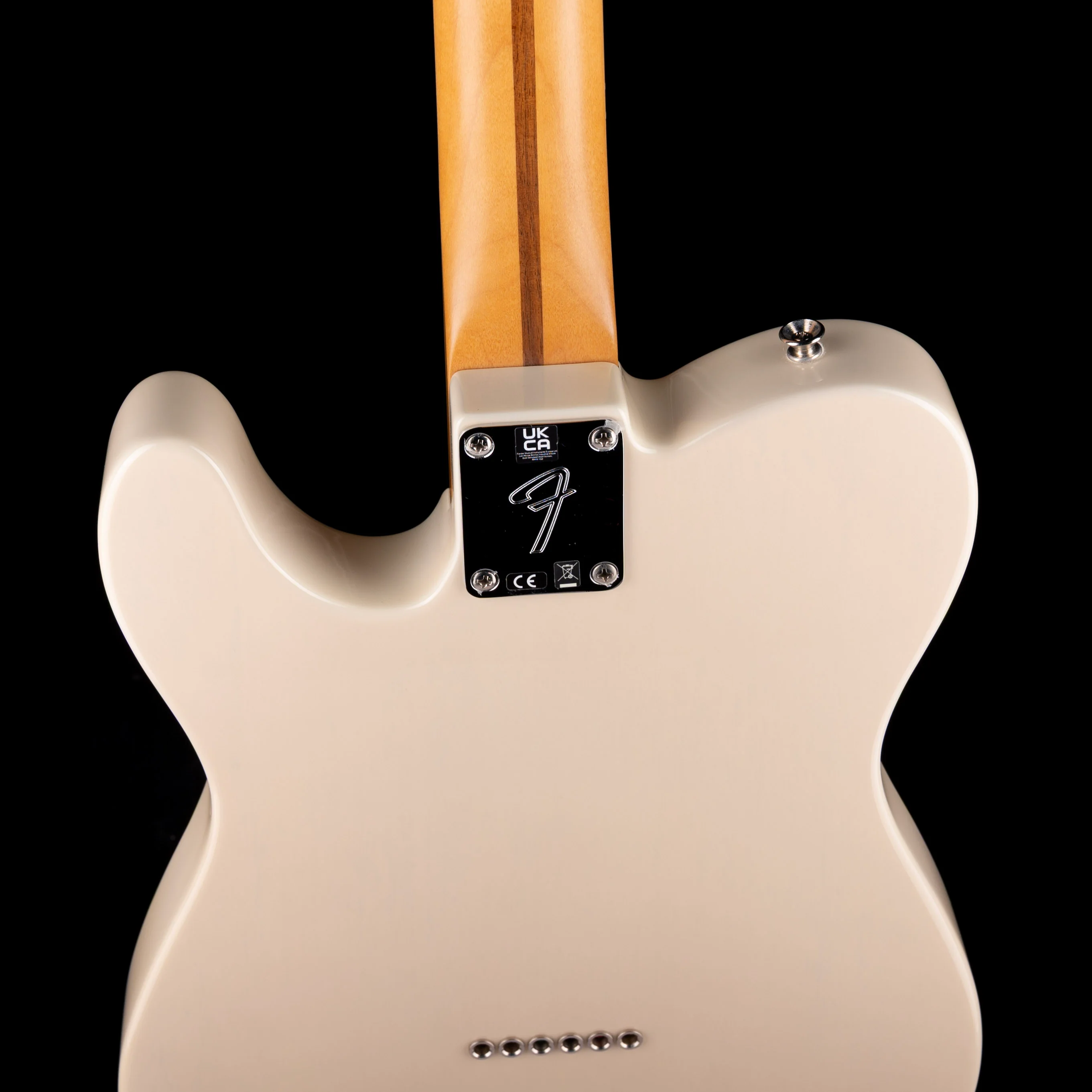 Pre Owned Fender Gold Foil Telecaster Ebony Fingerboard White Blonde With Gig Bag - Image 10