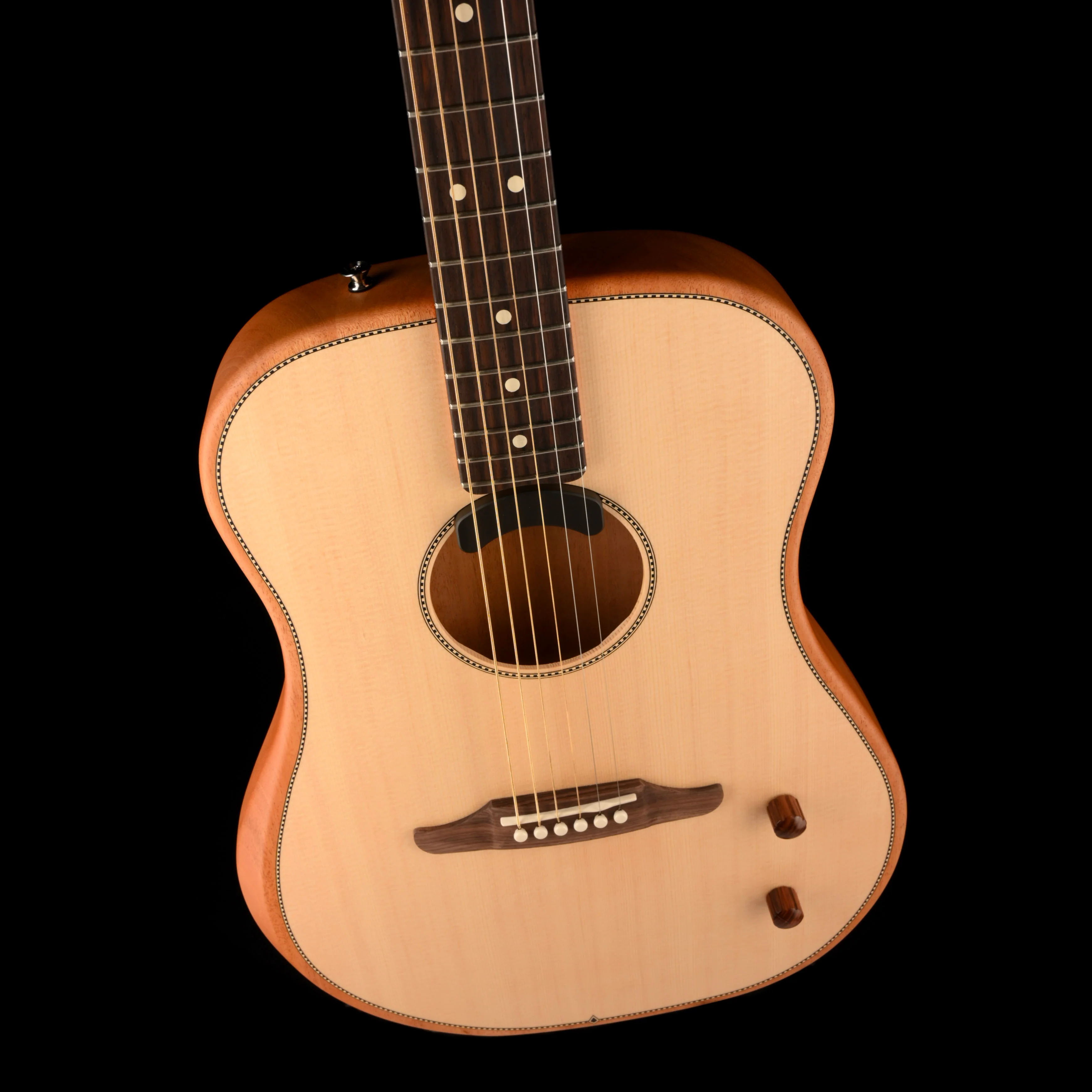 Pre Owned Fender Highway Series Dreadnought Guitar Natural With Gig Bag - Image 3