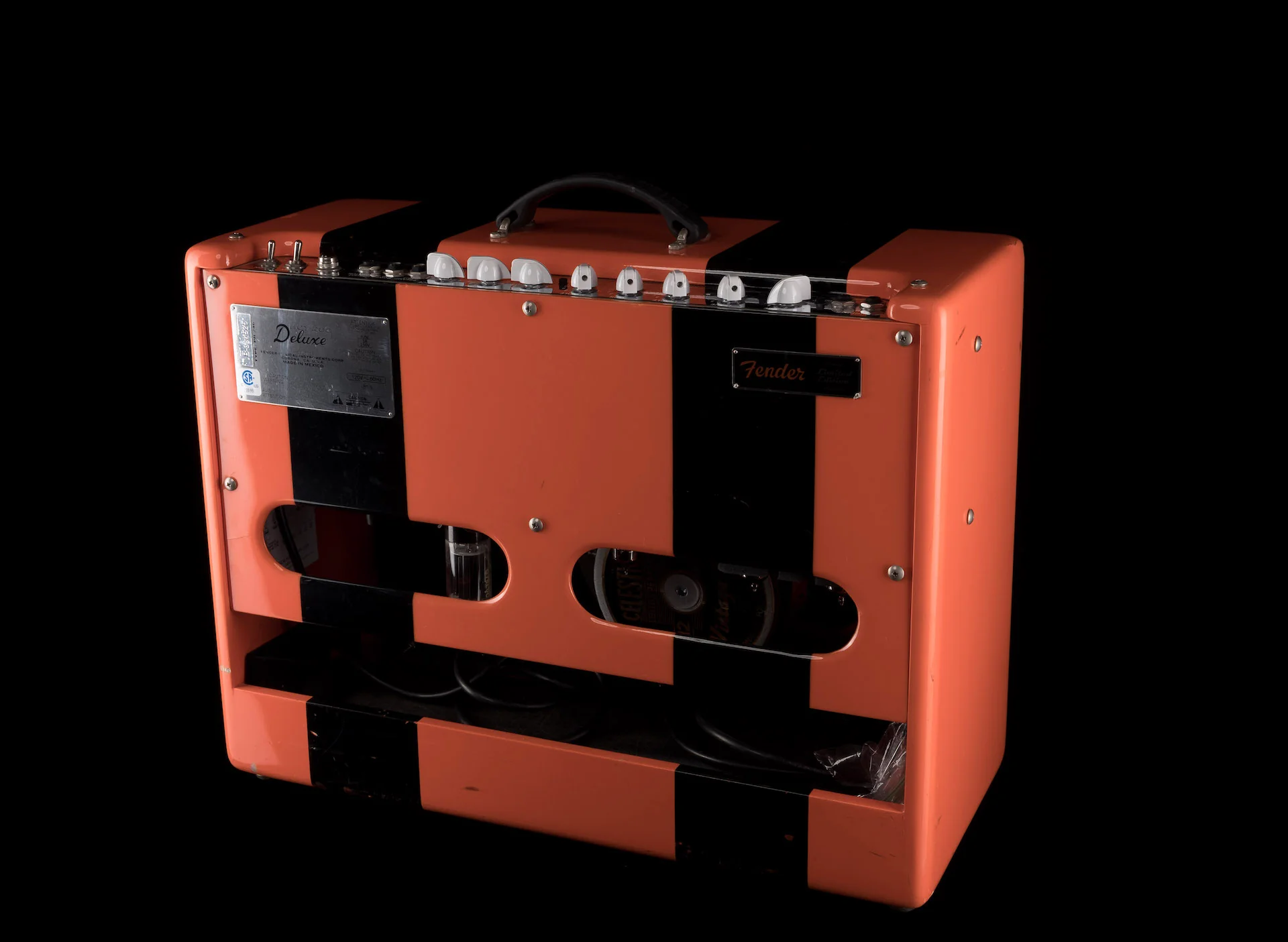 Pre Owned Fender HRDX Hot Rod Deluxe Limited Edition Orange & Black Tube Guitar Amp Combo - Image 16
