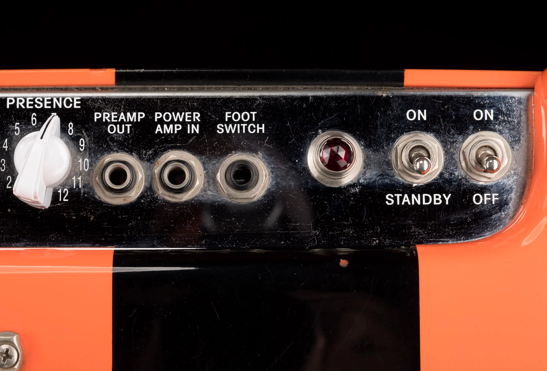 Pre Owned Fender HRDX Hot Rod Deluxe Limited Edition Orange & Black Tube Guitar Amp Combo - Image 20