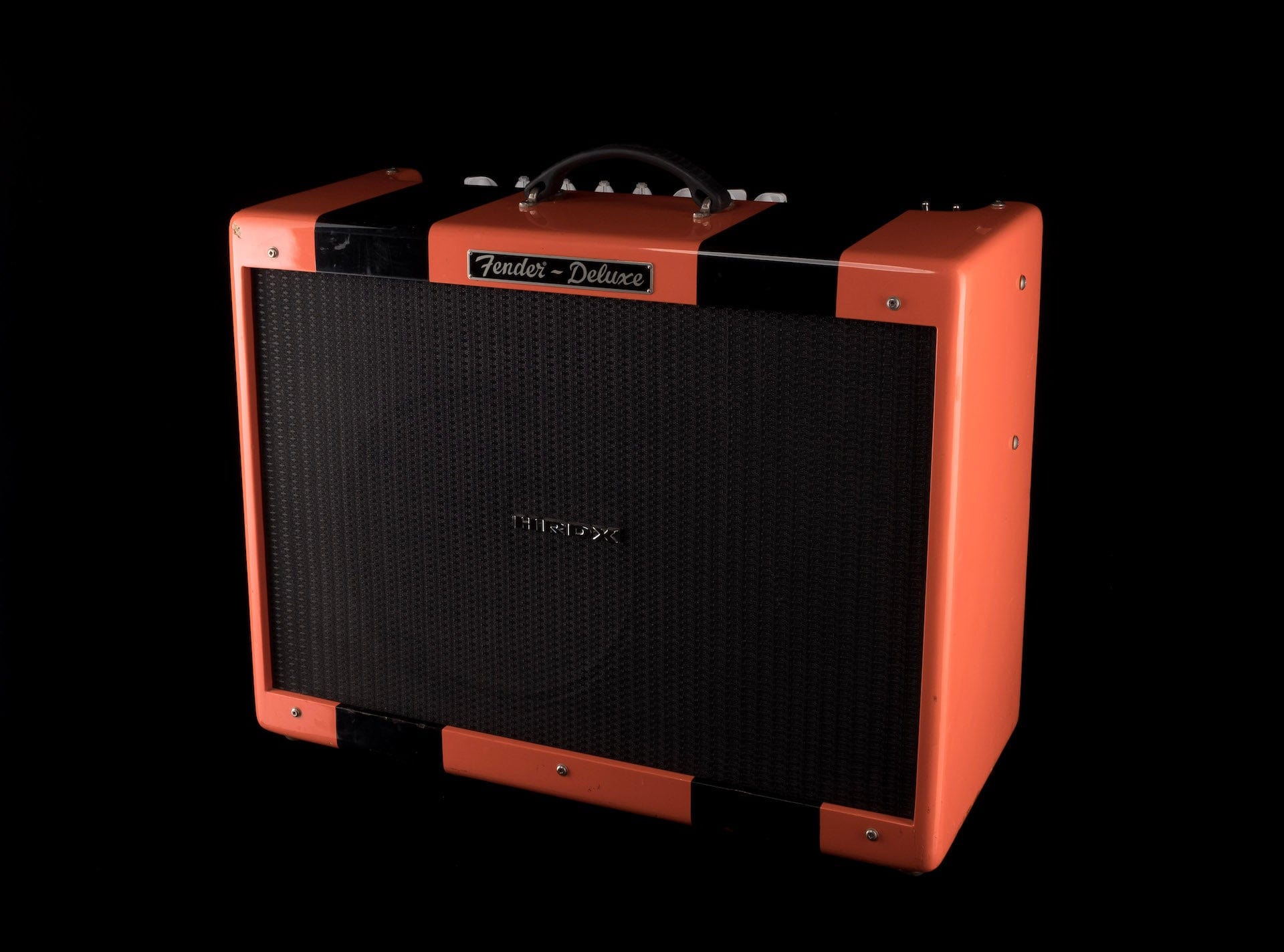 Pre Owned Fender HRDX Hot Rod Deluxe Limited Edition Orange & Black Tube Guitar Amp Combo - Image 3
