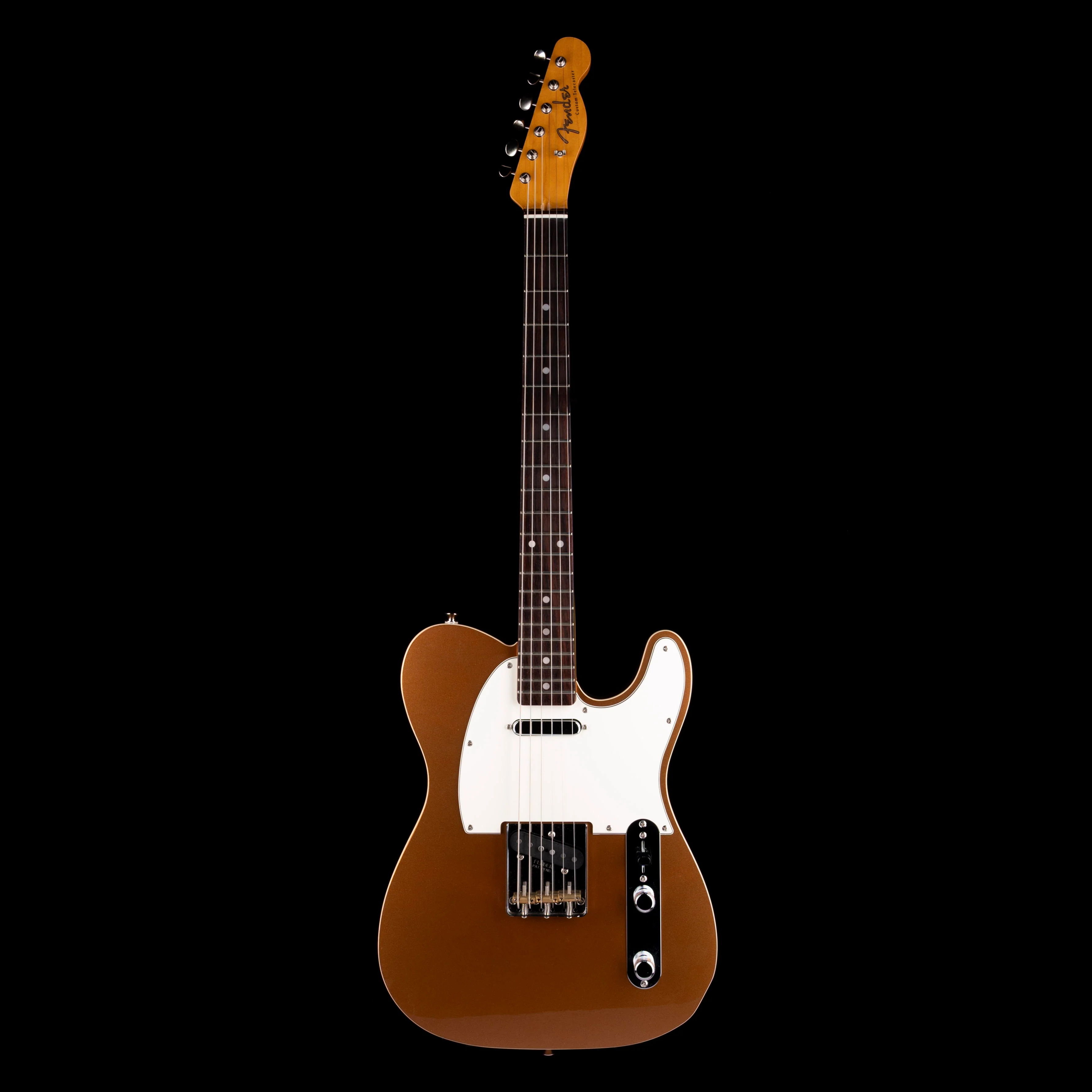 Pre Owned Fender JV Modified 60's Custom Telecaster Firemist Gold With Gig Bag - Image 2