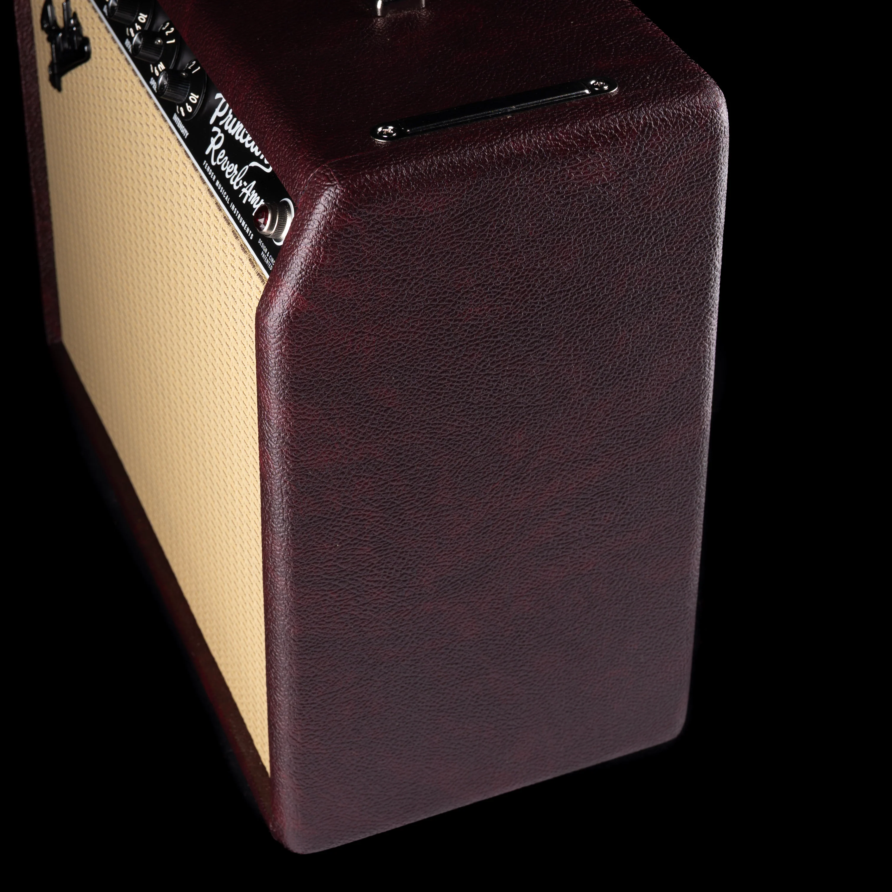 Pre Owned Fender Limited Edition ‘65 Princeton Reverb Bordeaux Reserve Guitar Amp Combo With Cover - Image 10