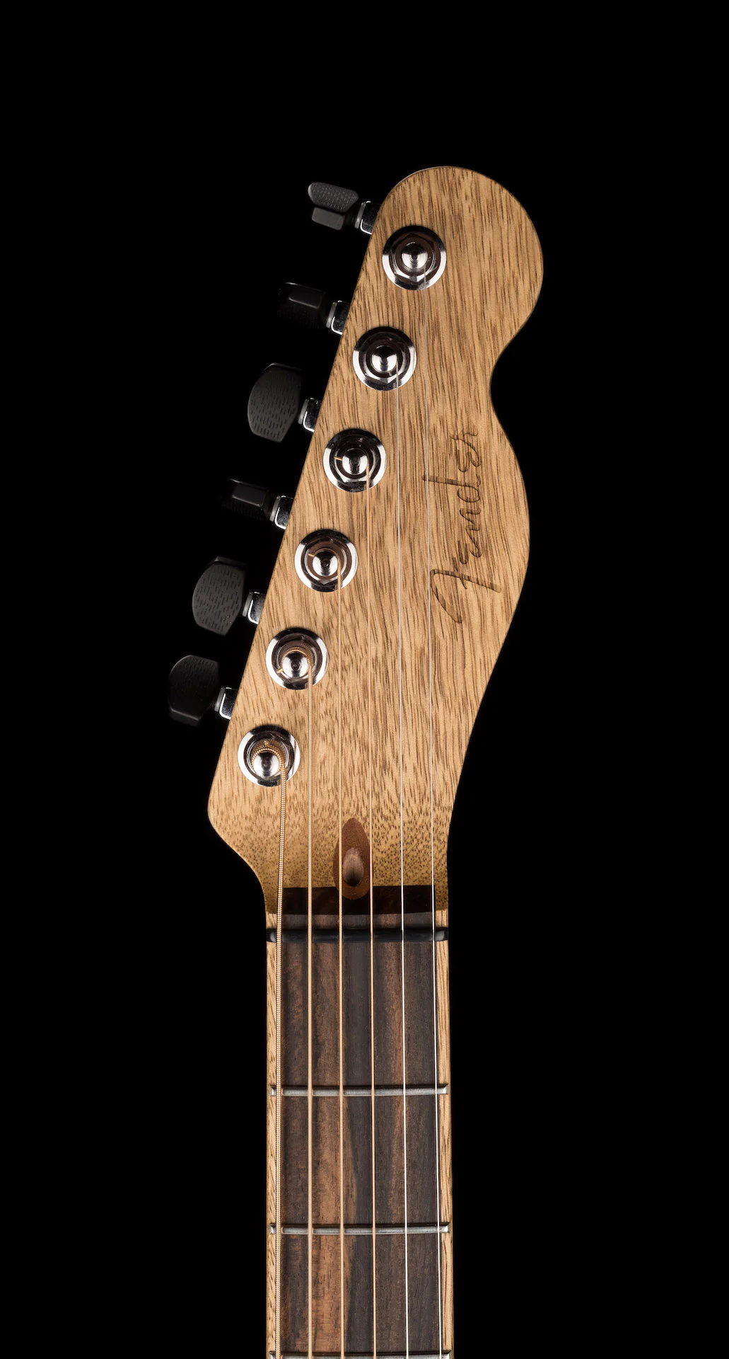 Pre Owned Fender Limited Edition Exotic Acoustasonic Telecaster Cocobolo With OHSC - Colin Hay Gear - Image 11