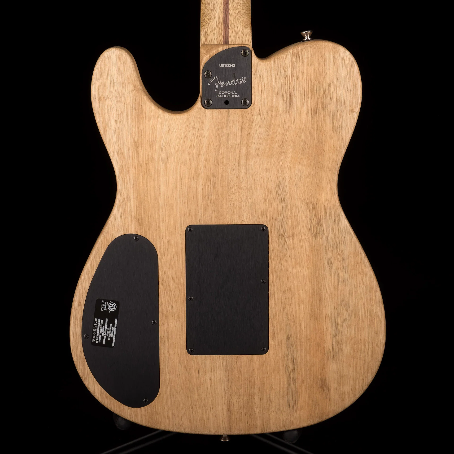 Pre Owned Fender Limited Edition Exotic Acoustasonic Telecaster Cocobolo With OHSC - Colin Hay Gear - Image 12