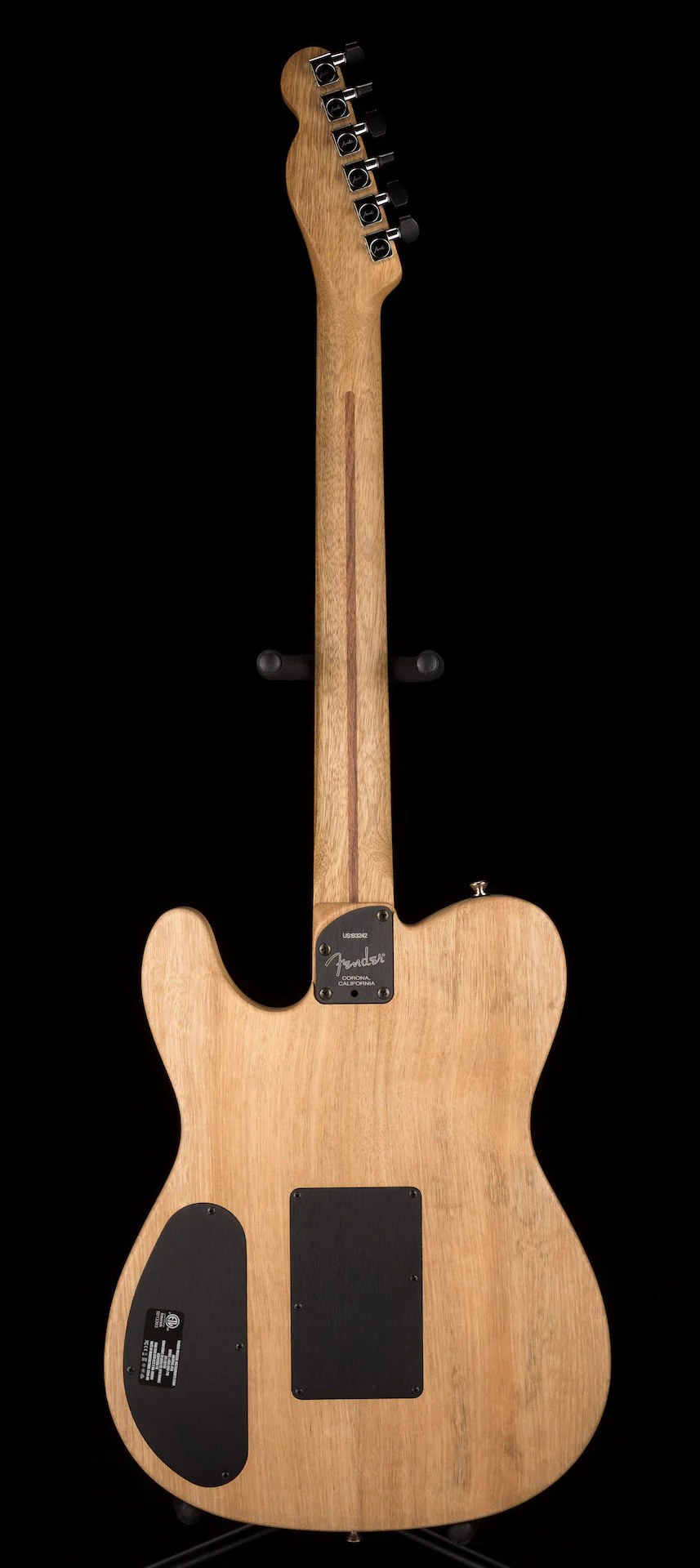 Pre Owned Fender Limited Edition Exotic Acoustasonic Telecaster Cocobolo With OHSC - Colin Hay Gear - Image 13