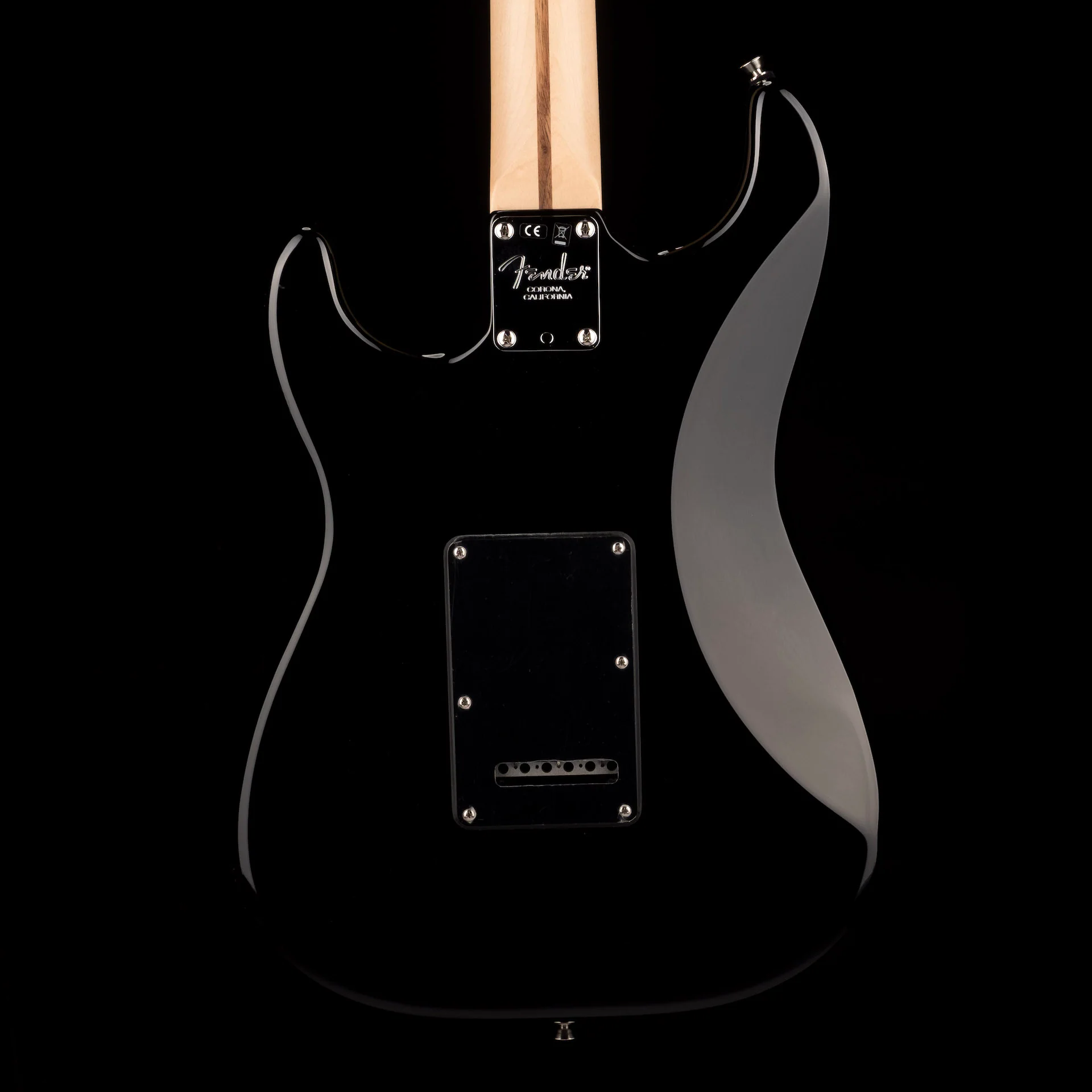 Pre Owned 2019 Fender Limited Edition American QMT Stratocaster HSS Pale Moon Trans Black With OHSC - Image 12