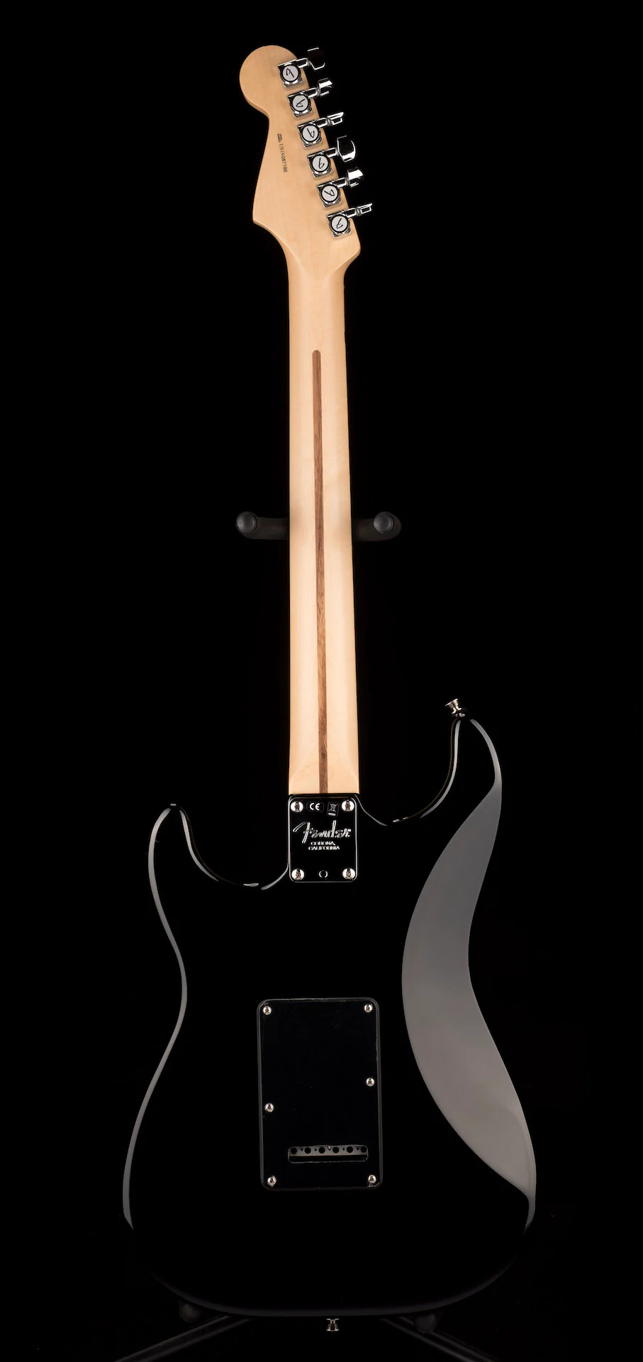 Pre Owned 2019 Fender Limited Edition American QMT Stratocaster HSS Pale Moon Trans Black With OHSC - Image 13