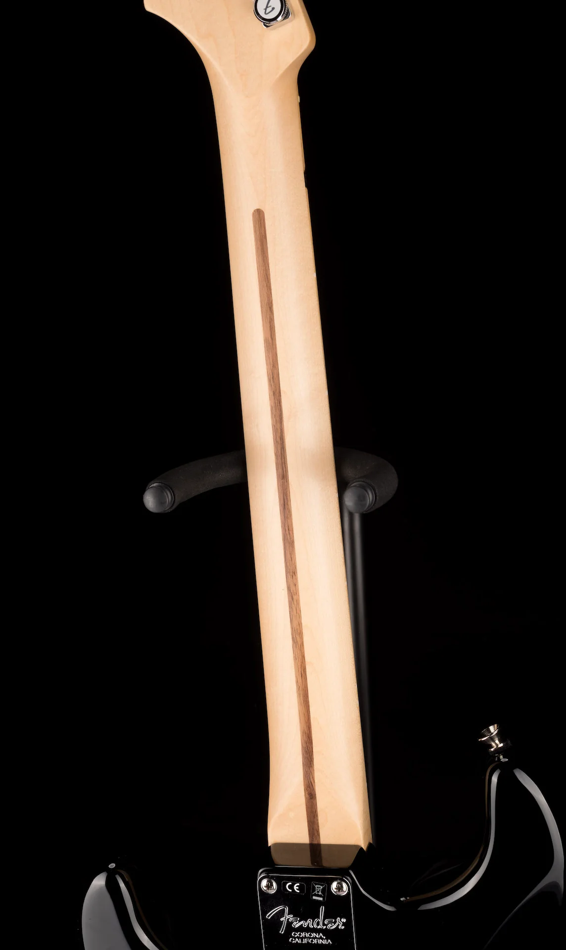 Pre Owned 2019 Fender Limited Edition American QMT Stratocaster HSS Pale Moon Trans Black With OHSC - Image 15