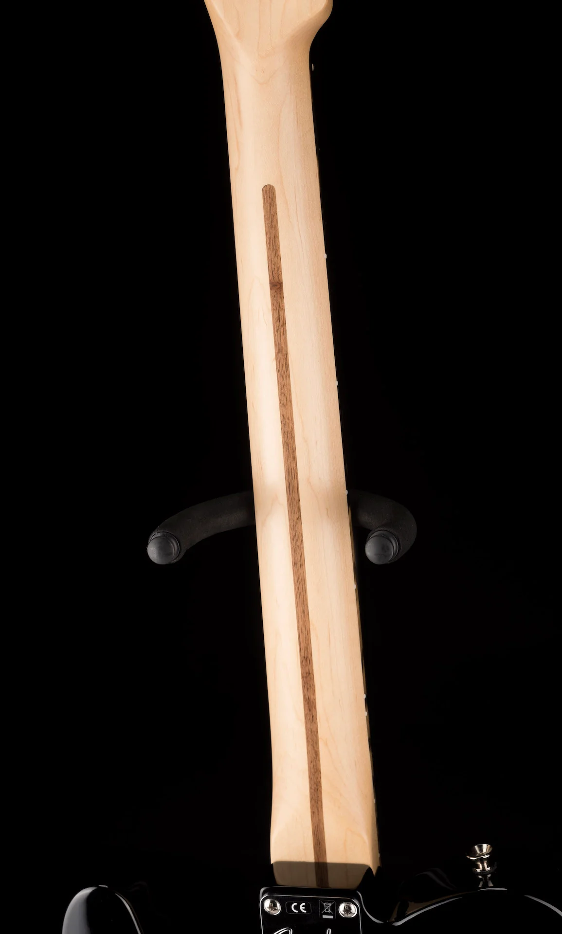 Pre Owned 2019 Fender Limited Edition American QMT Telecaster Pale Moon Trans Black With OHSC - Image 15