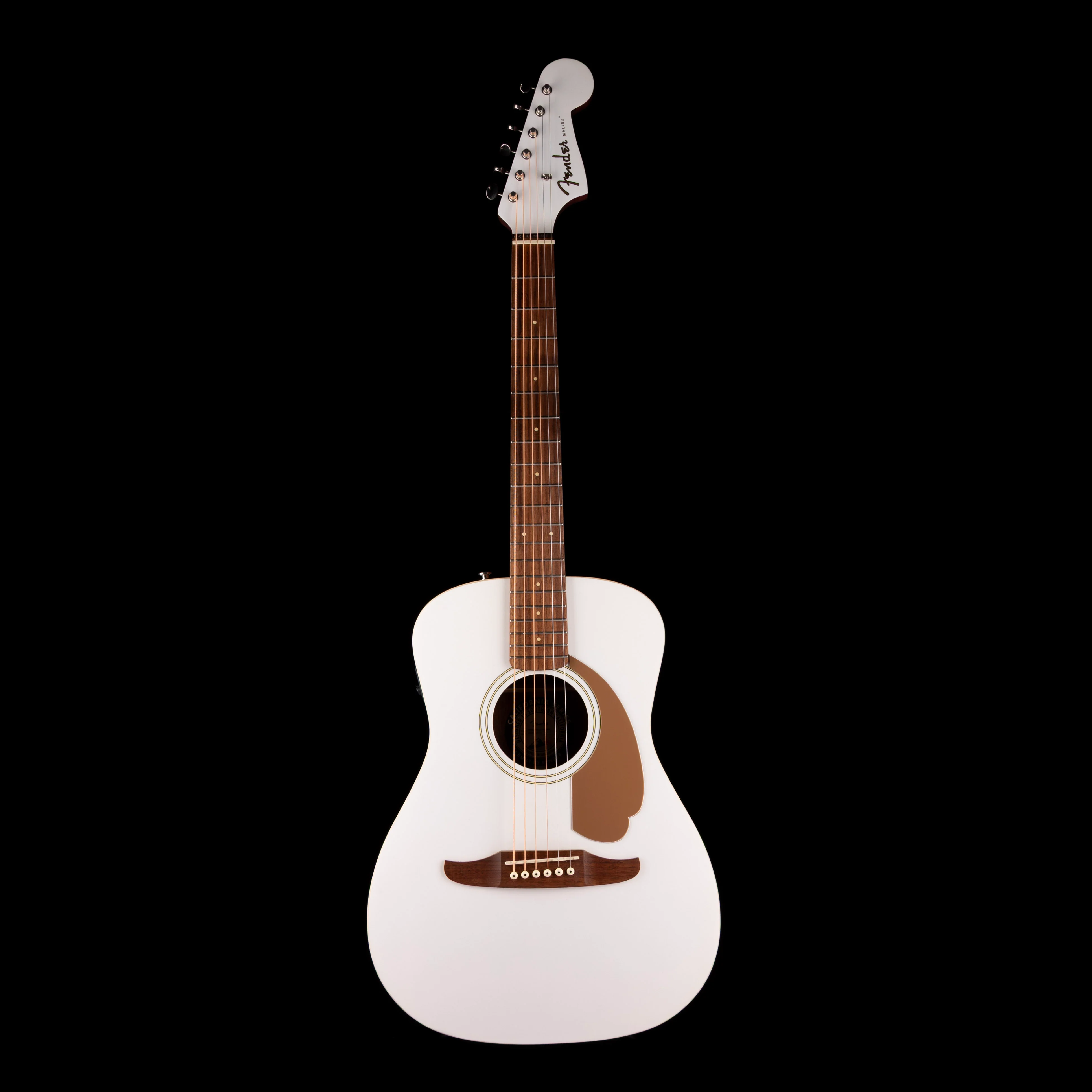 Pre Owned Fender Malibu Player Arctic Gold Acoustic Electric Guitar - Image 2