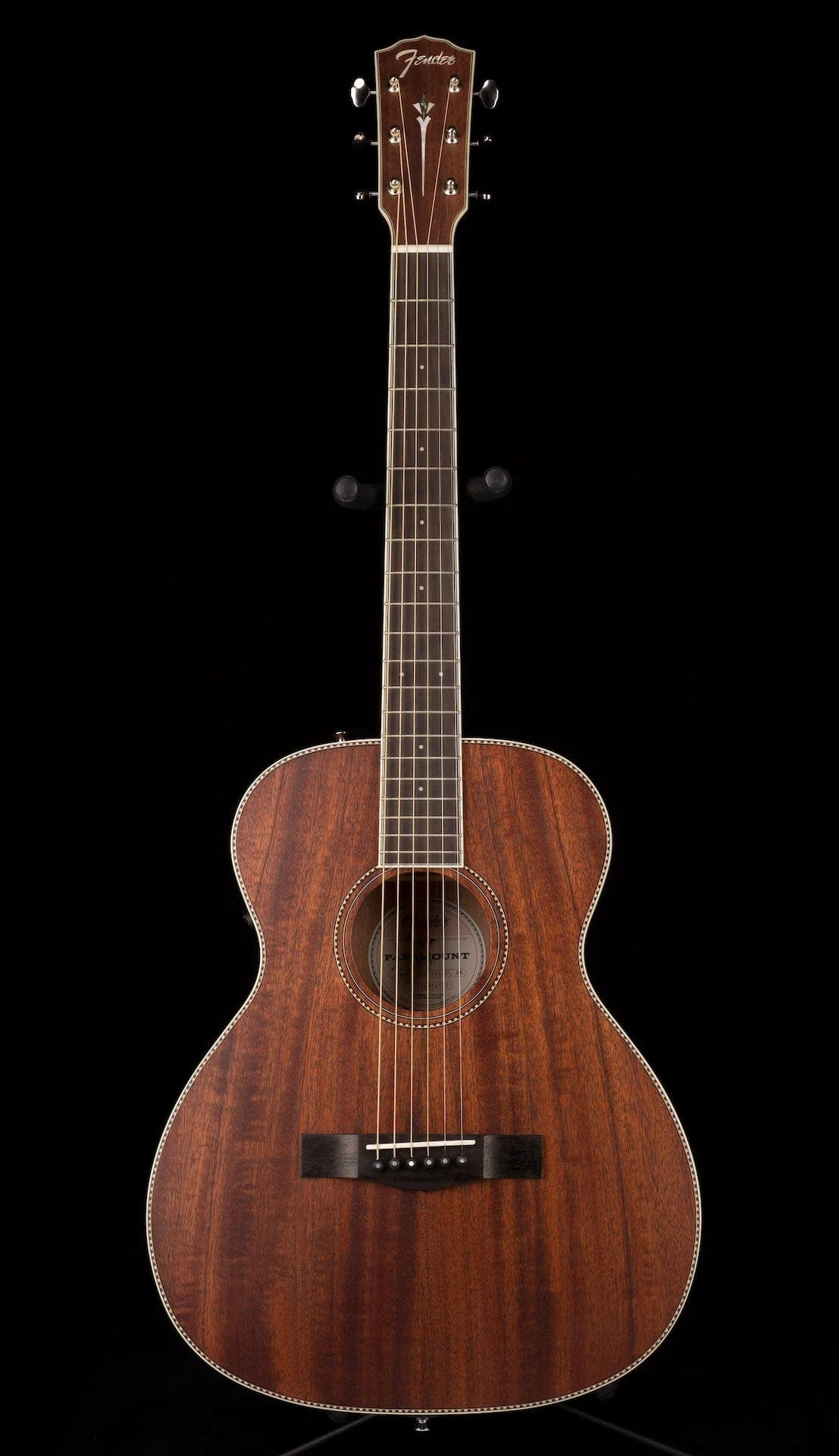 Pre-Owned Fender Paramount PM-TE Travel All Mahogany with OHSC - Image 2