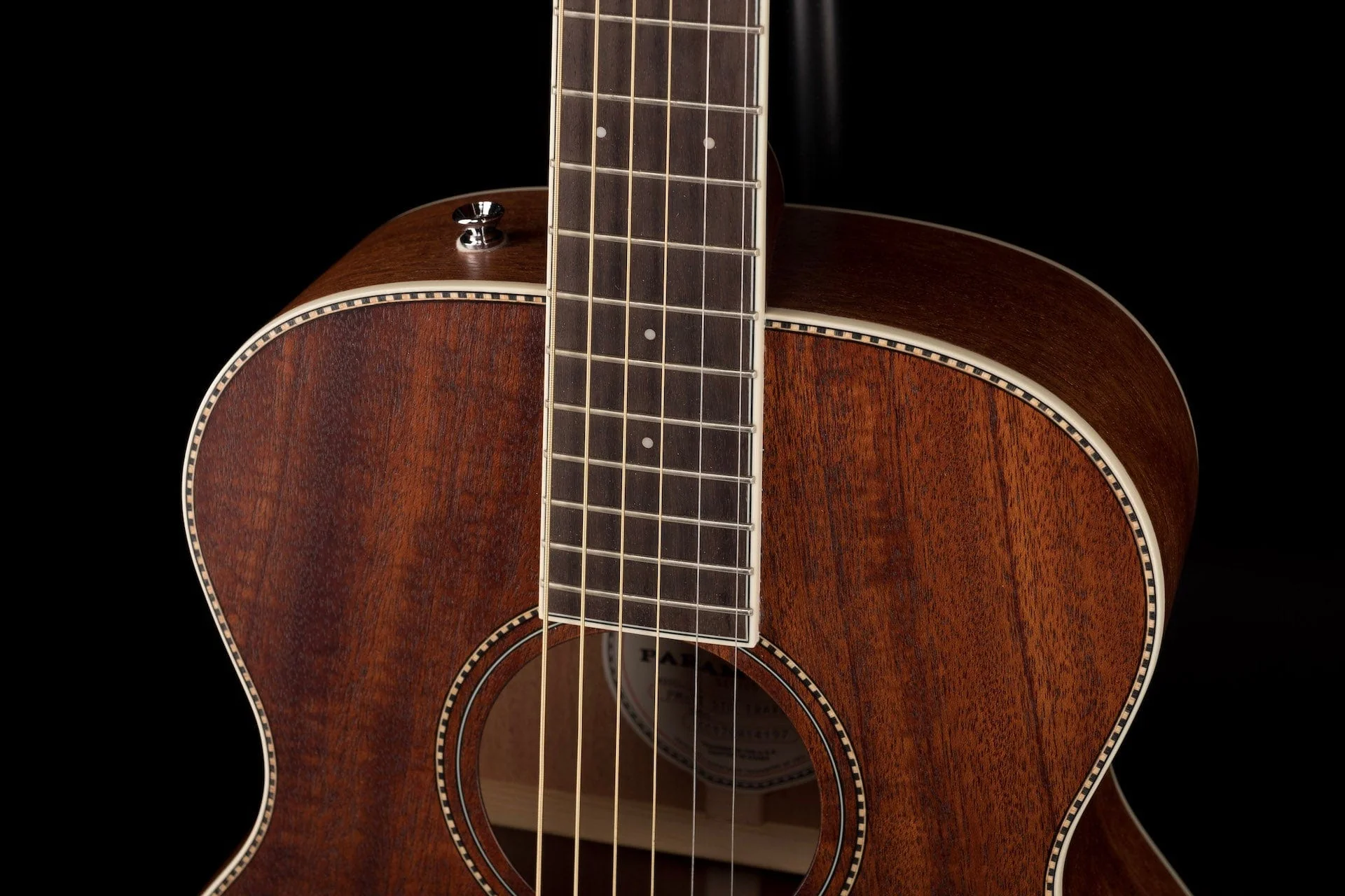 Pre-Owned Fender Paramount PM-TE Travel All Mahogany with OHSC - Image 3