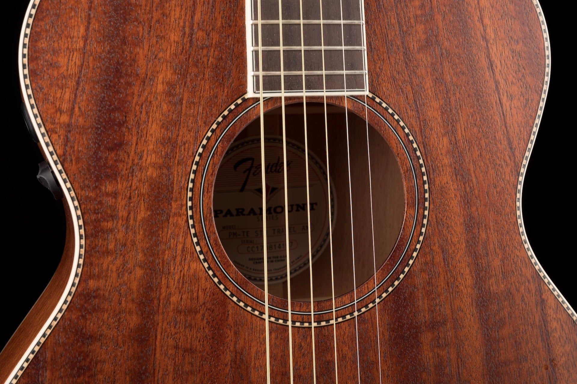 Pre-Owned Fender Paramount PM-TE Travel All Mahogany with OHSC - Image 7