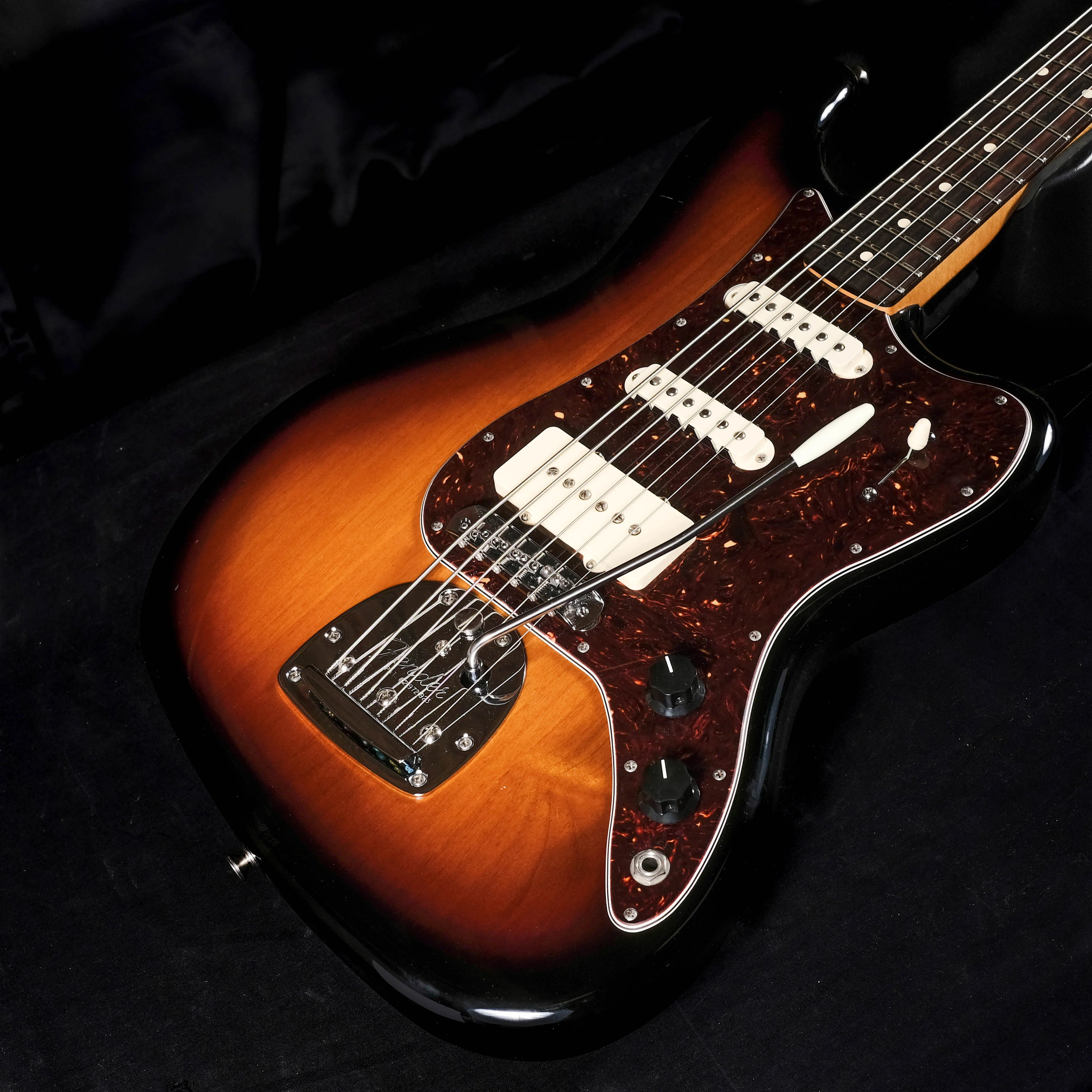 Pre Owned Fender Pawn Shop Bass VI Sunburst With Bag - Image 4