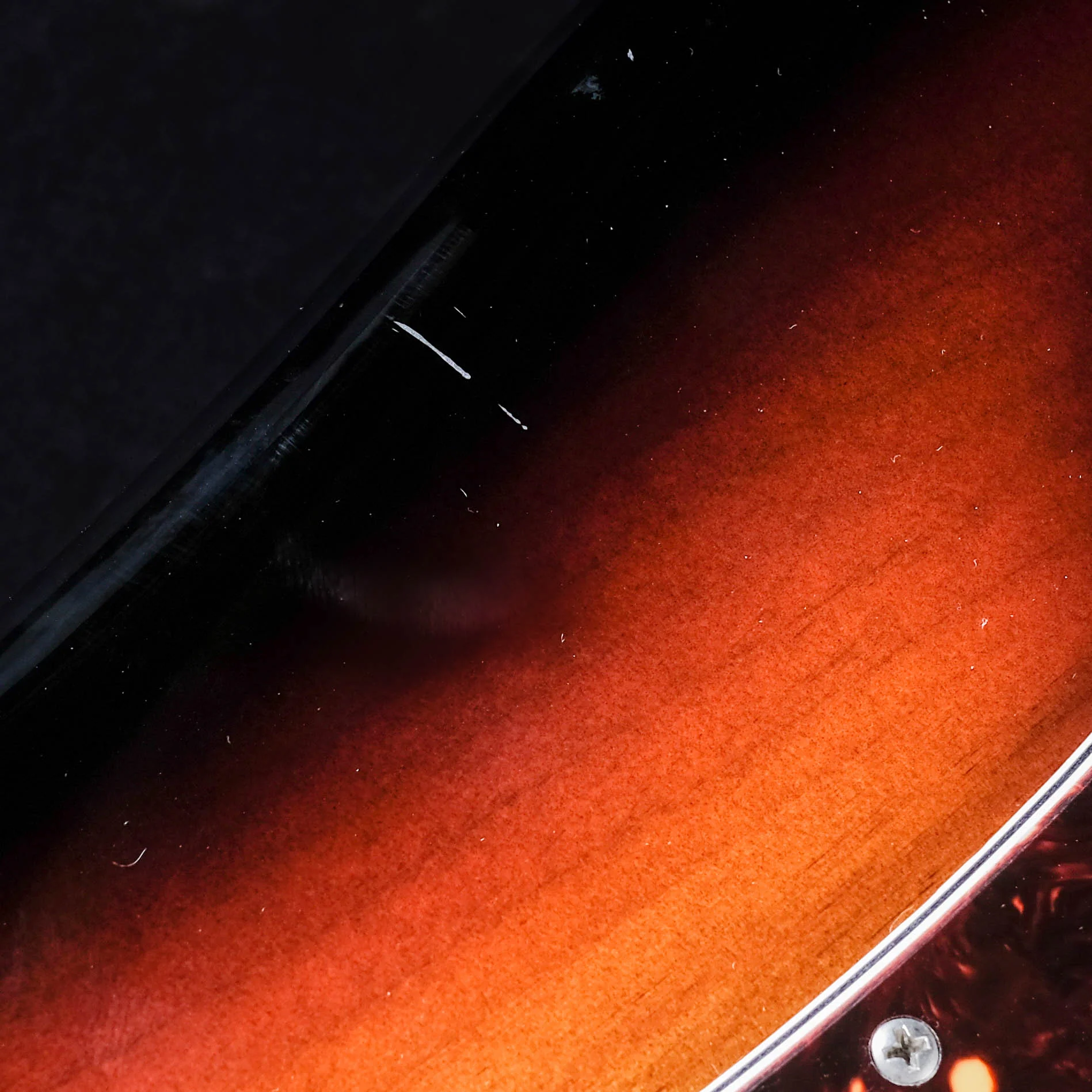 Pre Owned Fender Pawn Shop Bass VI Sunburst With Bag - Image 9