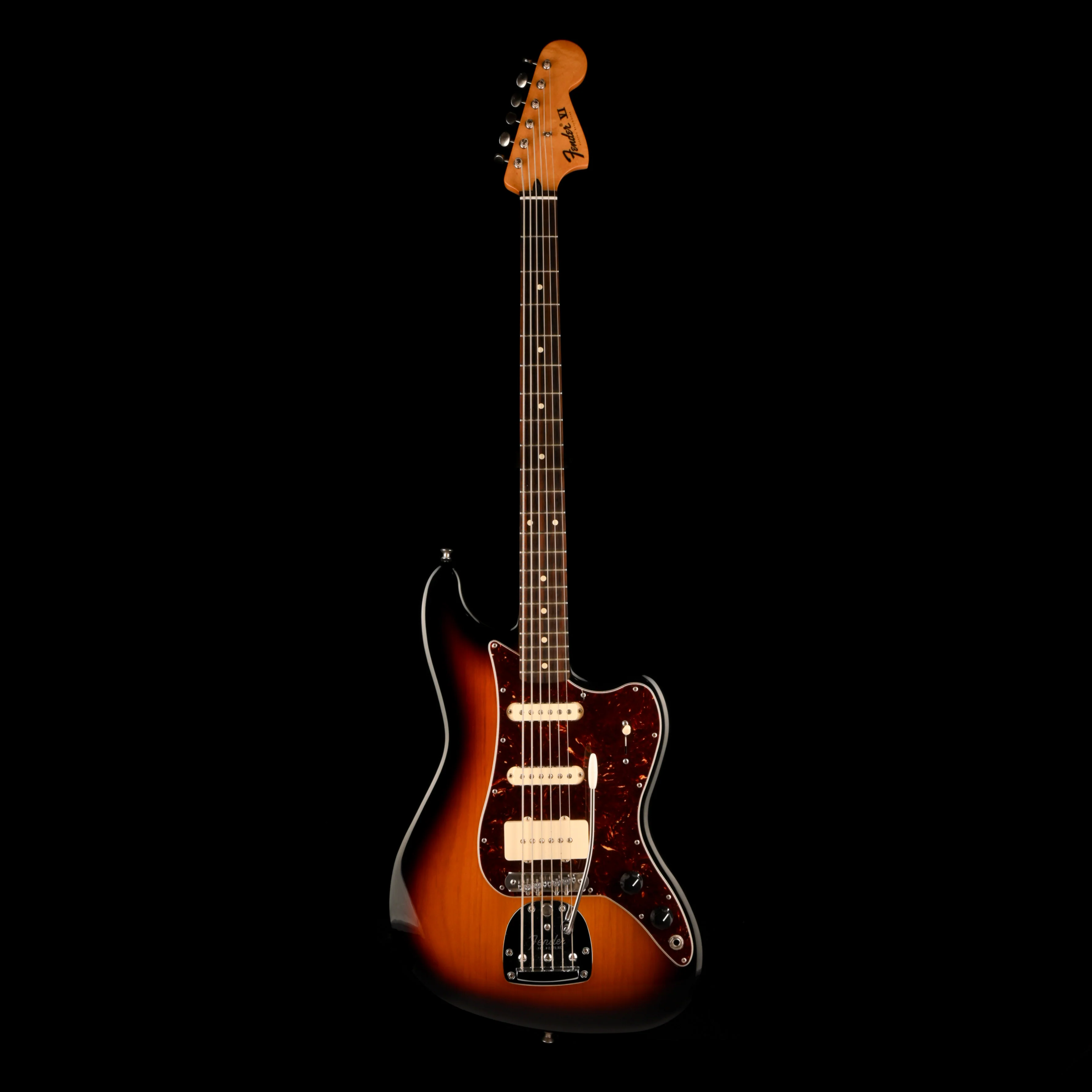 Pre Owned Fender Pawn Shop Bass VI Modified 3-Tone Sunburst With Case - Image 2