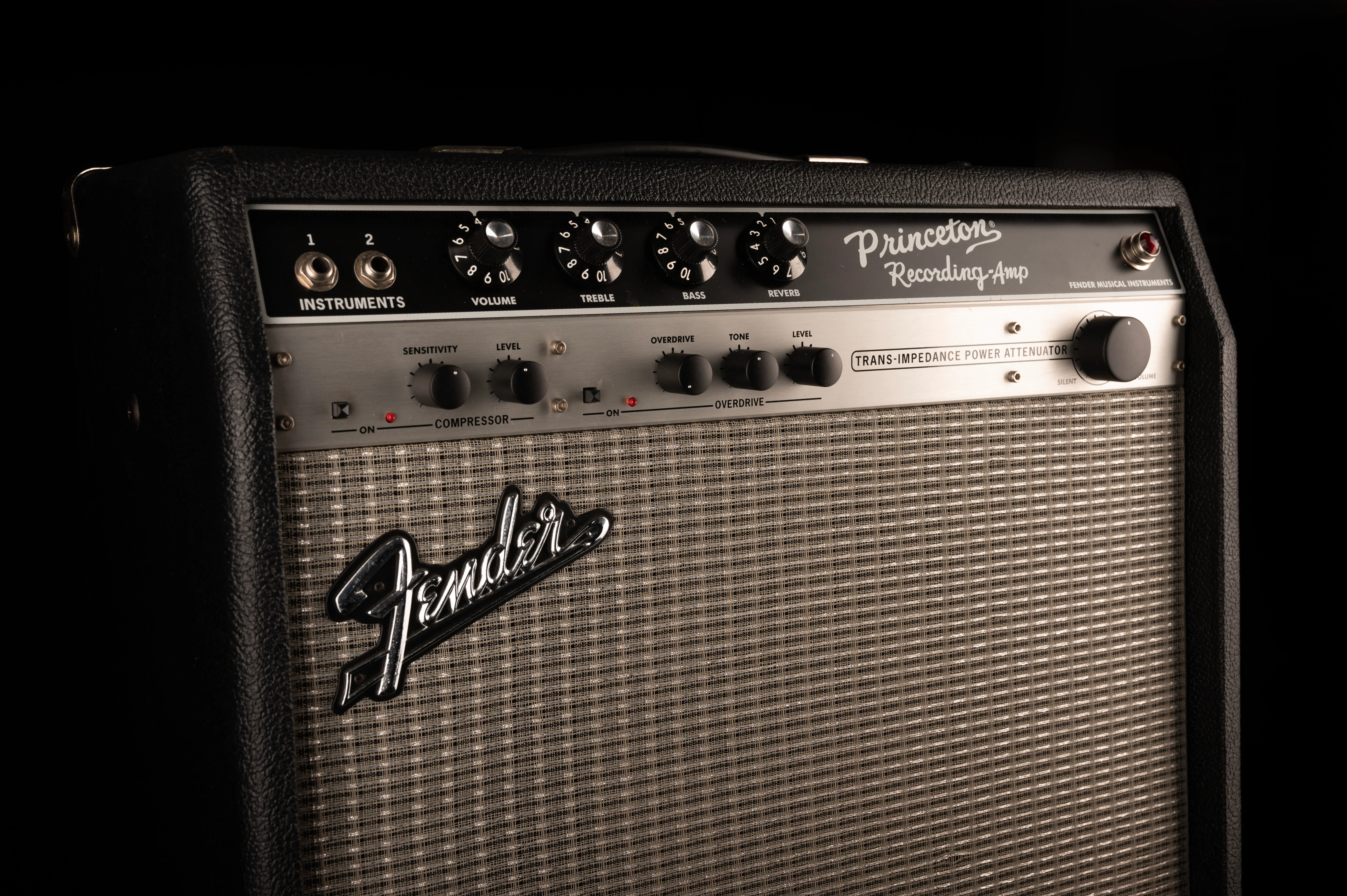 Pre Owned Fender Princeton Reverb Recording Guitar Amp Combo With Footswtich And Cover - Image 2