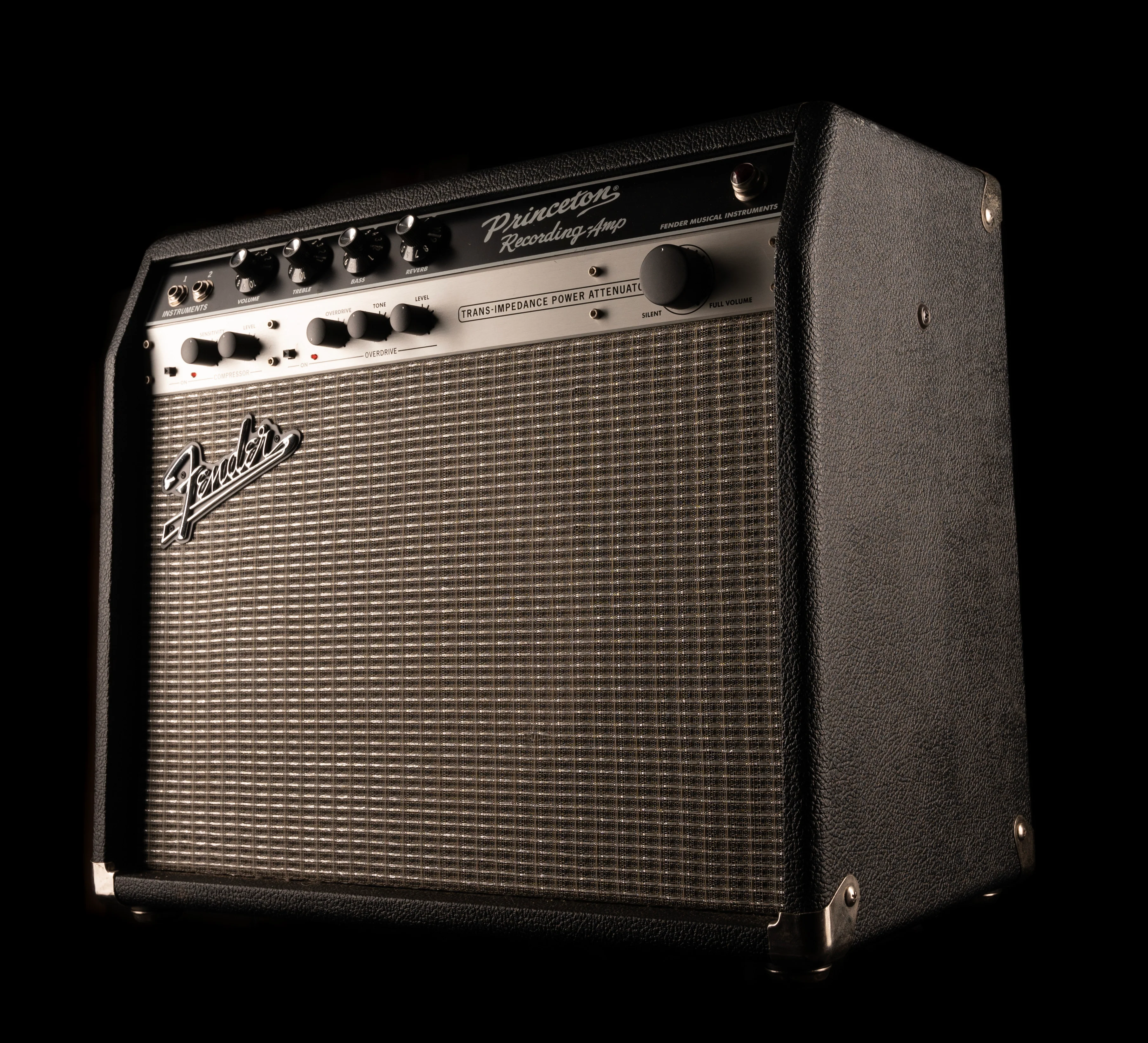 Pre Owned Fender Princeton Reverb Recording Guitar Amp Combo With Footswtich And Cover - Image 5