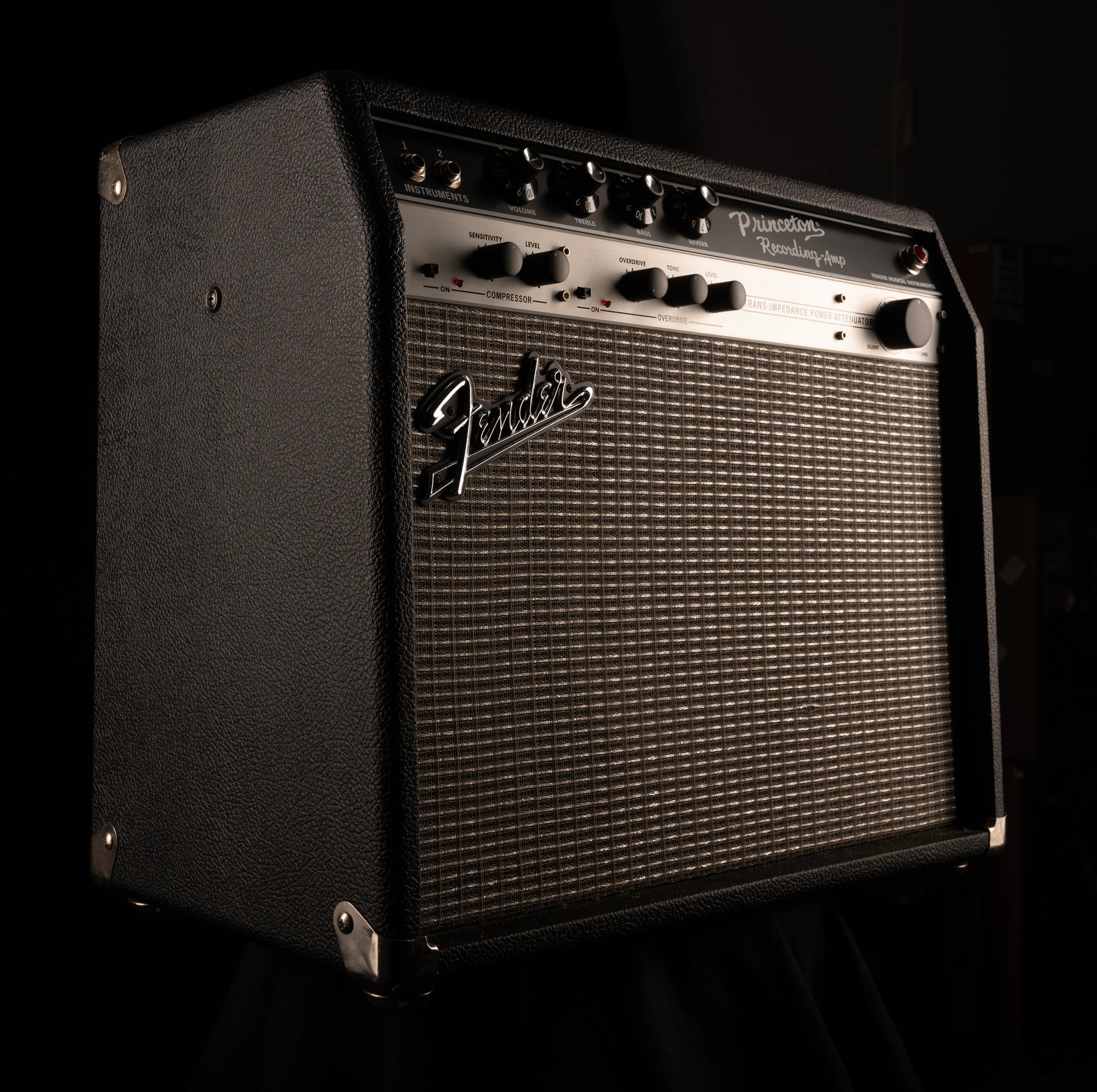 Pre Owned Fender Princeton Reverb Recording Guitar Amp Combo With Footswtich And Cover - Image 6