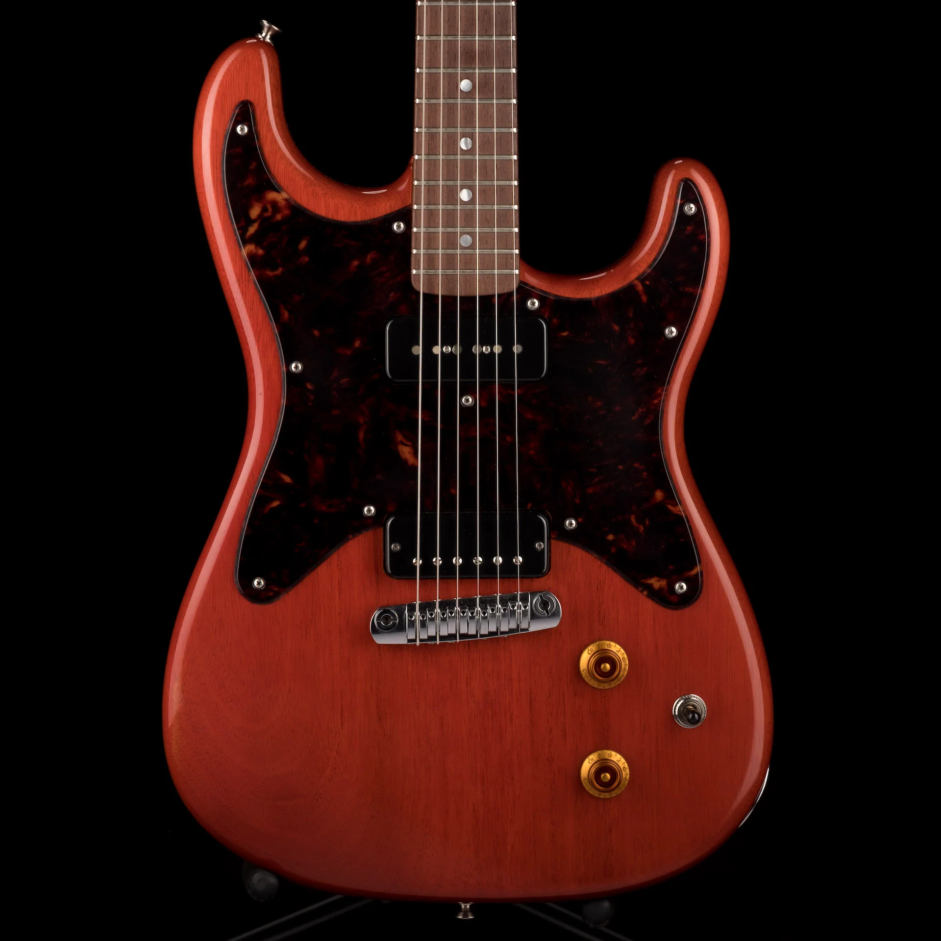 Pre Owned Fender Prototype Rattlecan Jr. Strat Jacquard Red With Case