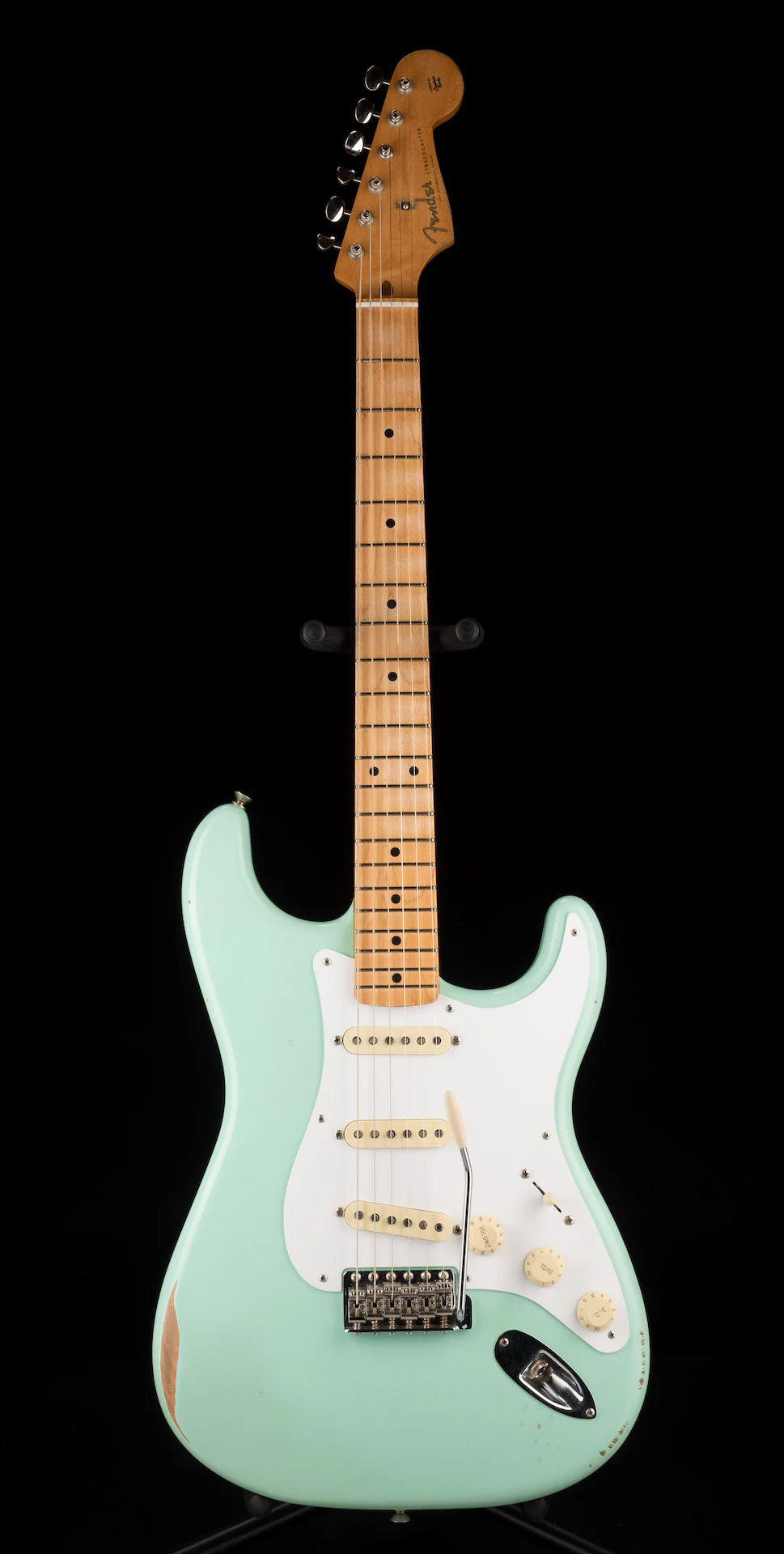 Pre Owned Fender Road Worn Vintera 50's Strat Surf Green With OHSC - Image 2