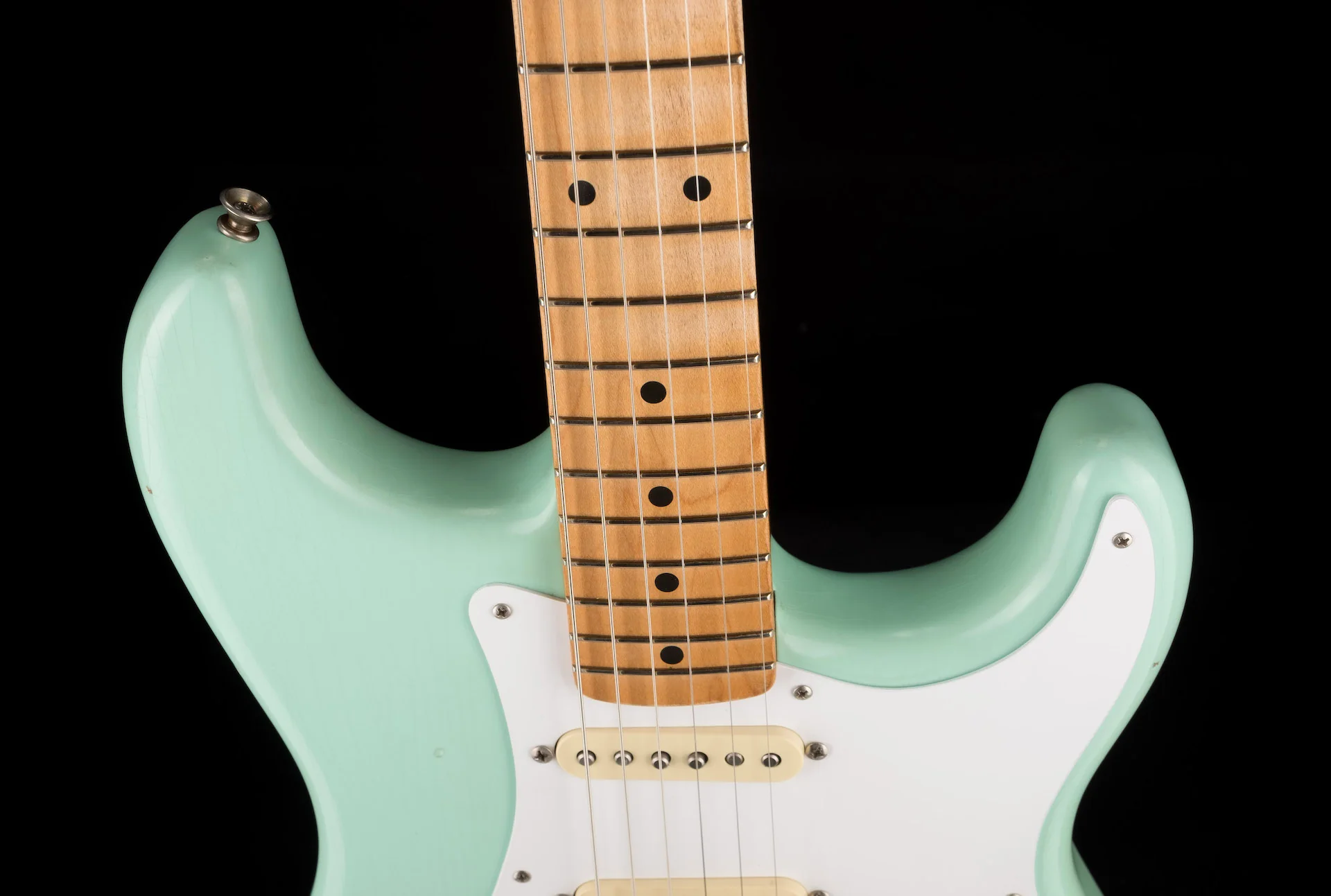 Pre Owned Fender Road Worn Vintera 50's Strat Surf Green With OHSC - Image 3