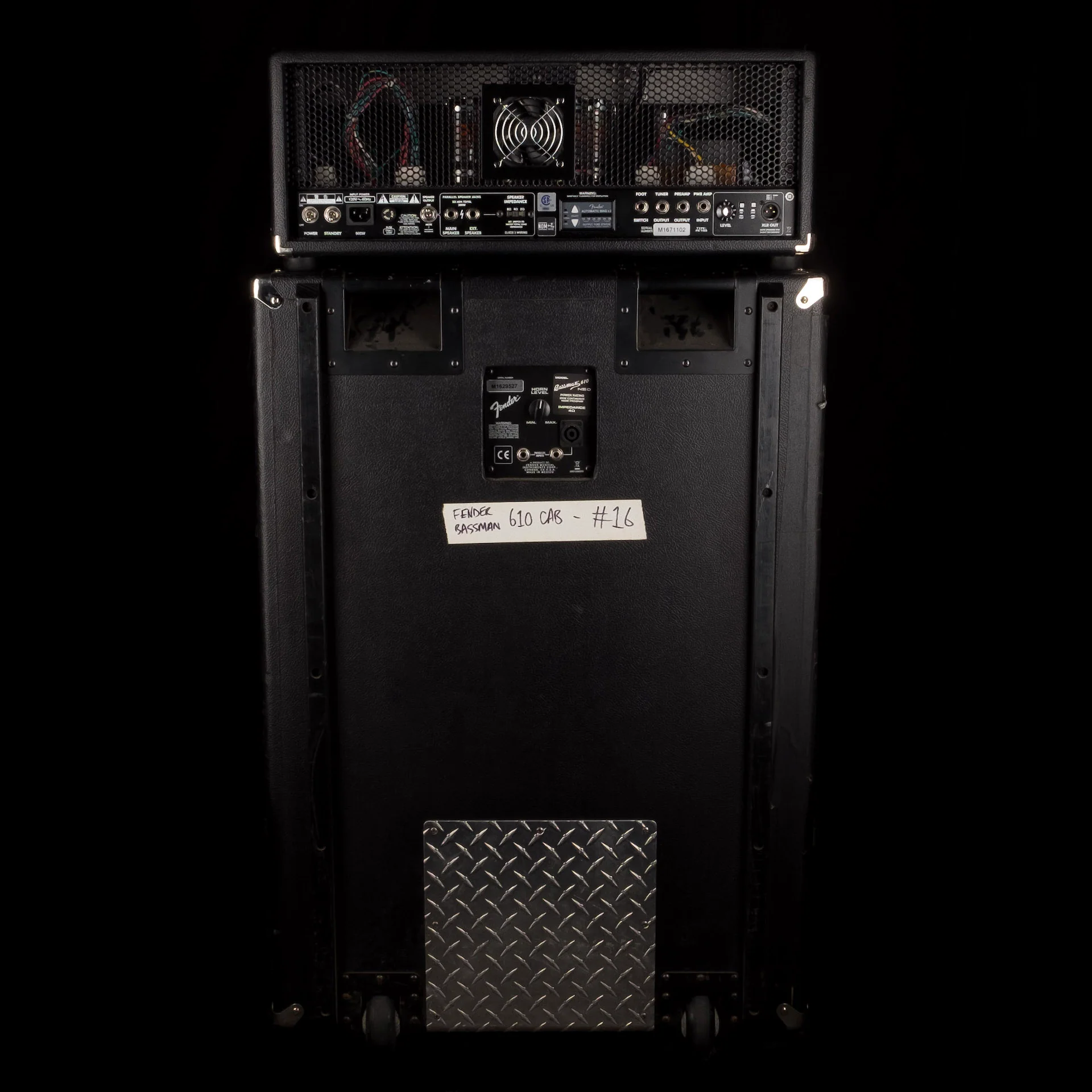 Pre Owned Fender Super Bassman Bass Amp Head And Bassman 610 Cab With Bag - Image 11