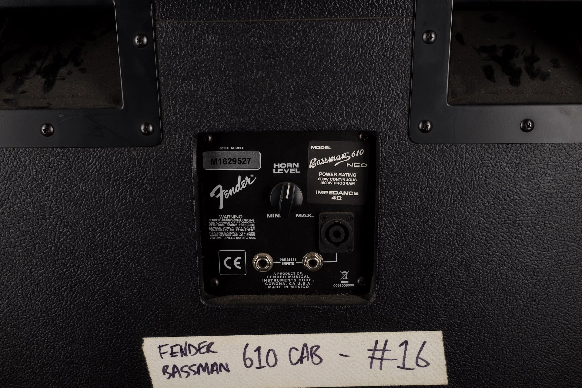 Pre Owned Fender Super Bassman Bass Amp Head And Bassman 610 Cab With Bag - Image 12