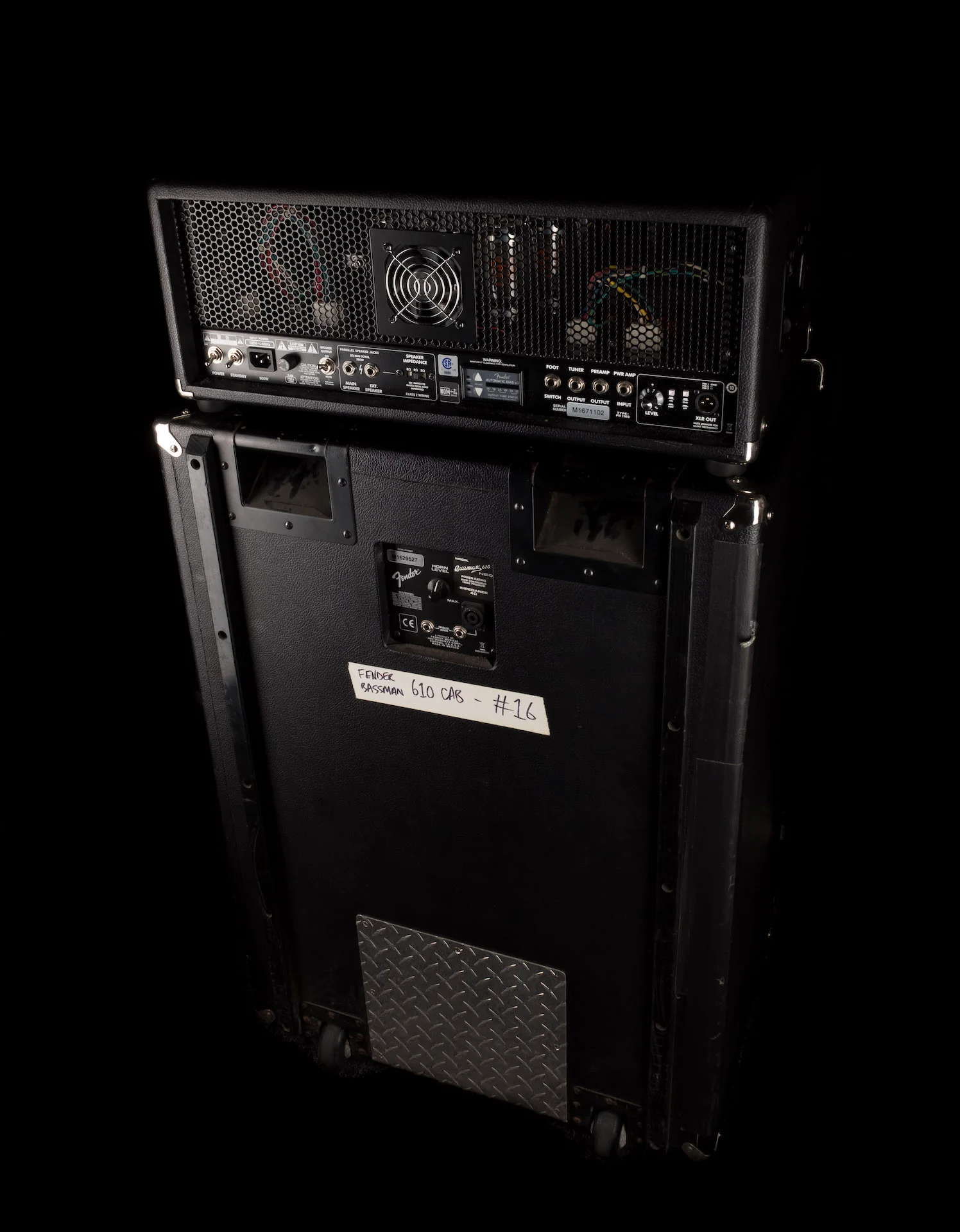 Pre Owned Fender Super Bassman Bass Amp Head And Bassman 610 Cab With Bag - Image 13