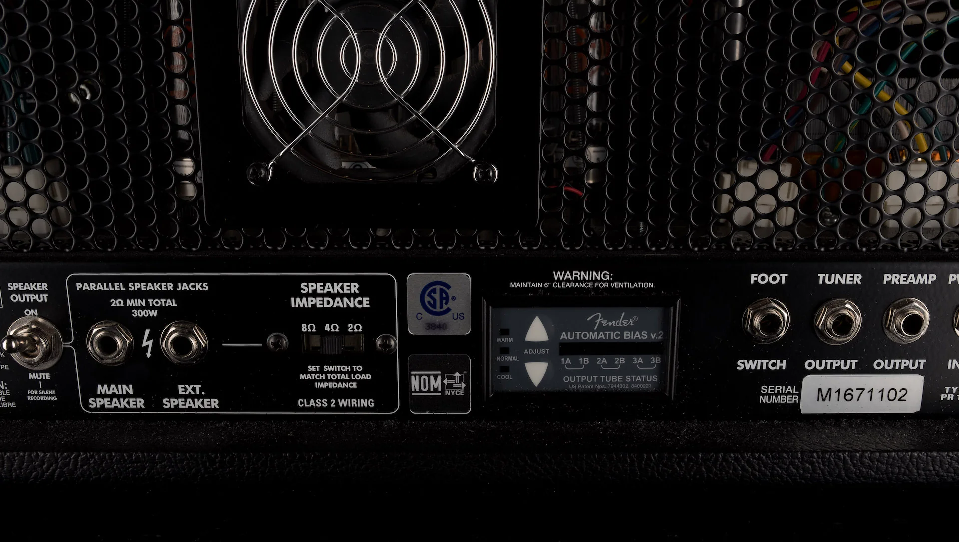 Pre Owned Fender Super Bassman Bass Amp Head And Bassman 610 Cab With Bag - Image 9