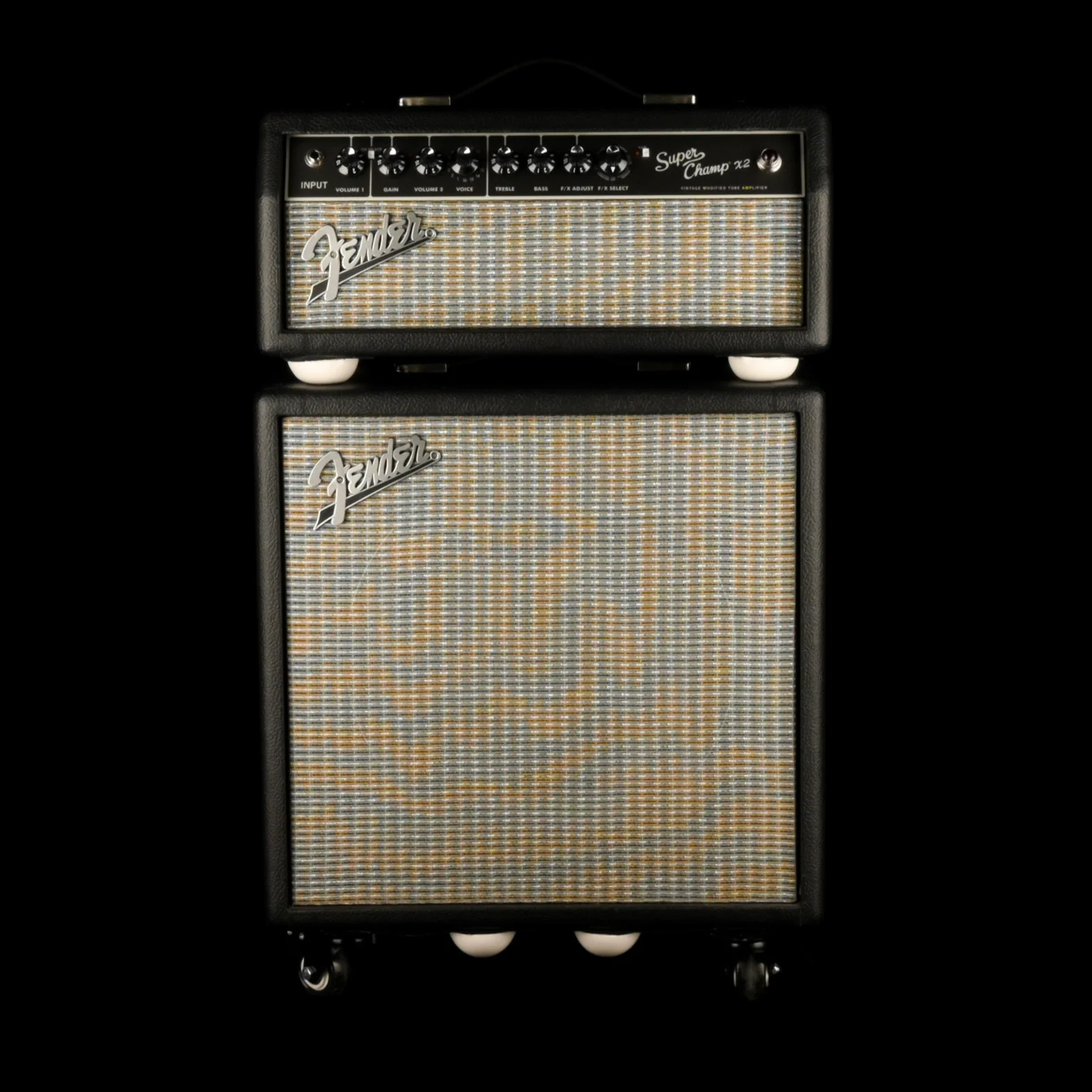 Pre Owned Fender Super Champ X2 Tube Guitar Amp Head - #M1743206 And Matching 1x12" Guitar Amp Cabinet - #M1742839