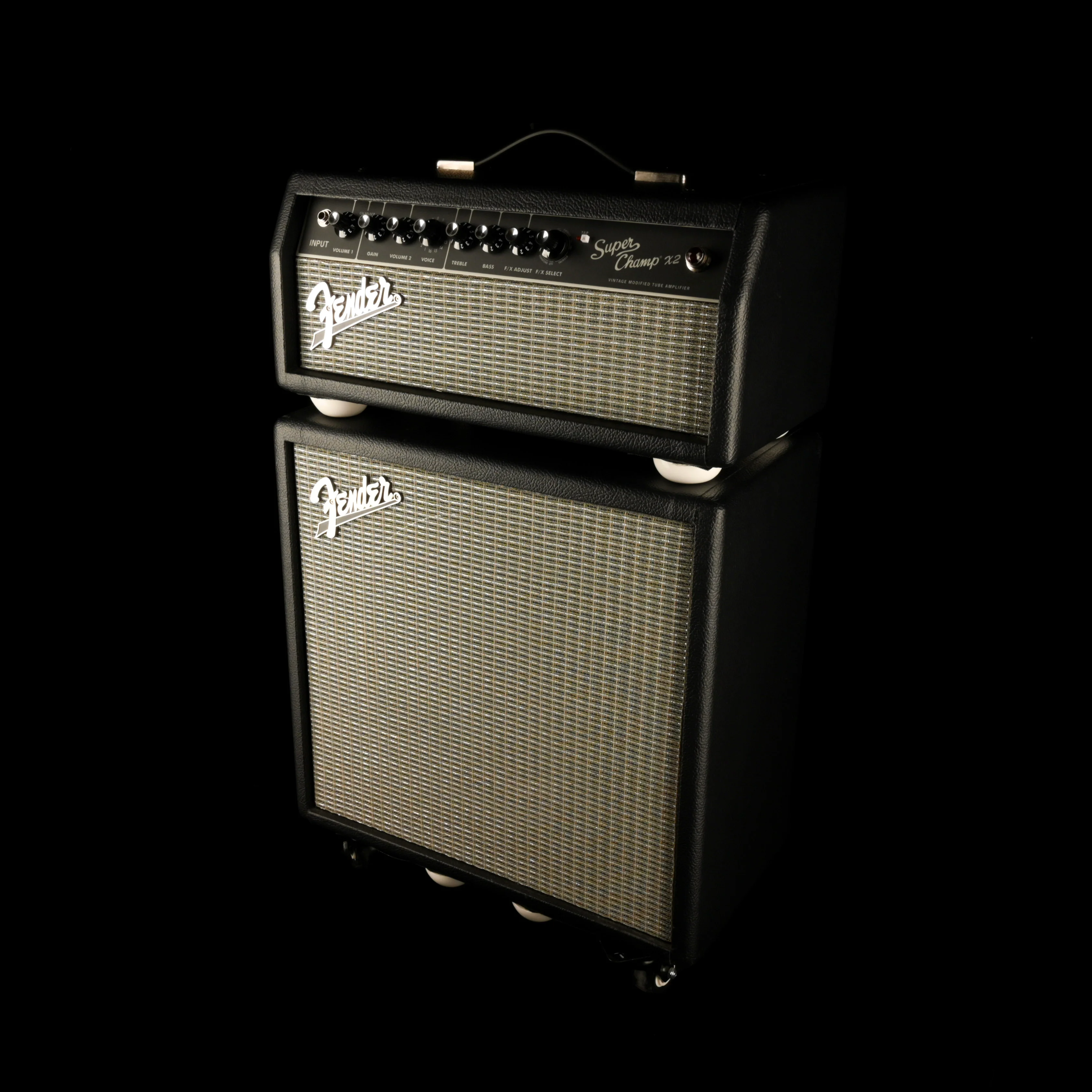 Pre Owned Fender Super Champ X2 Tube Guitar Amp Head - #M1743206 And Matching 1x12" Guitar Amp Cabinet - #M1742839 - Image 2