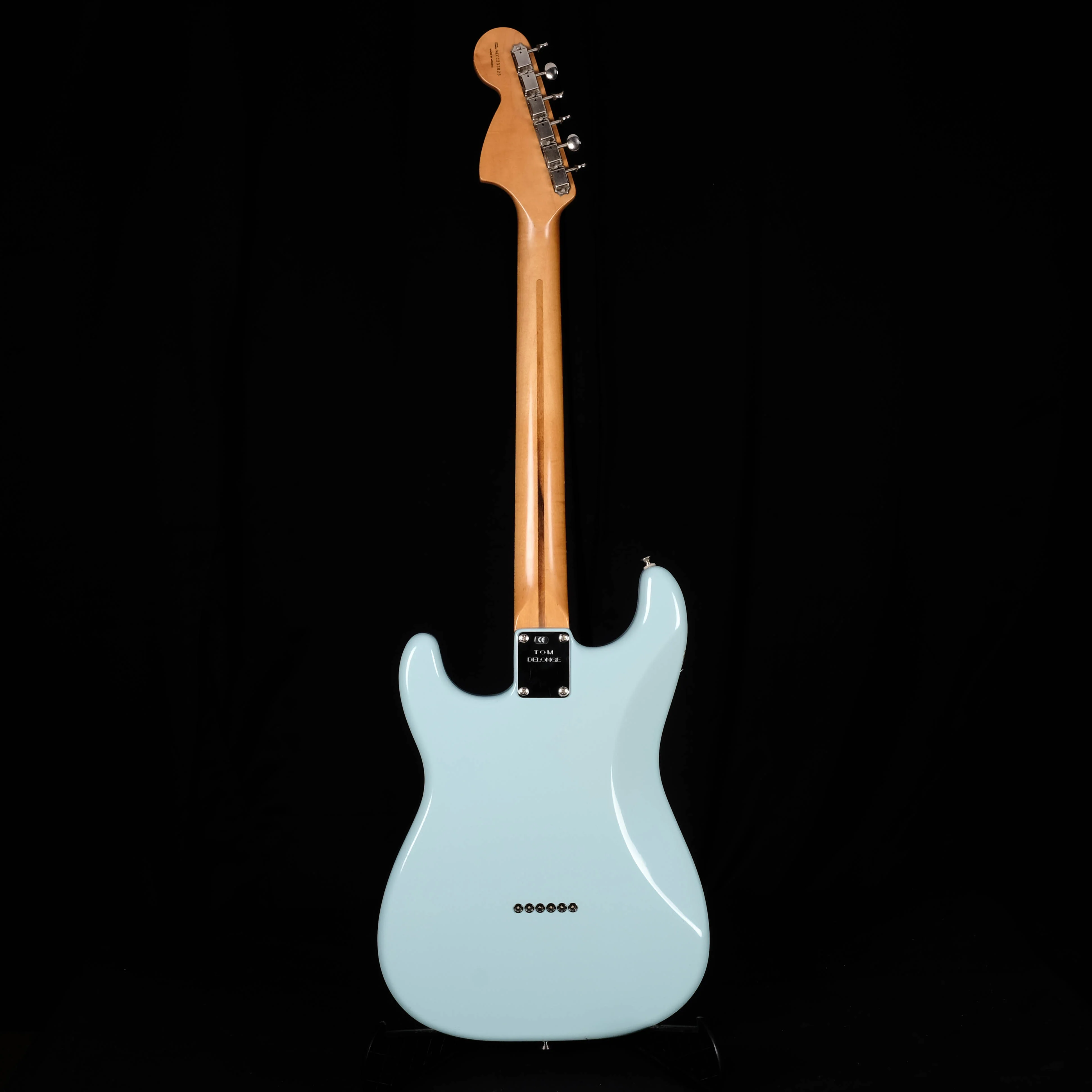 Used 2002 Fender Tom Delonge Hardtail Stratocaster Daphne Blue Electric Guitar - Image 7