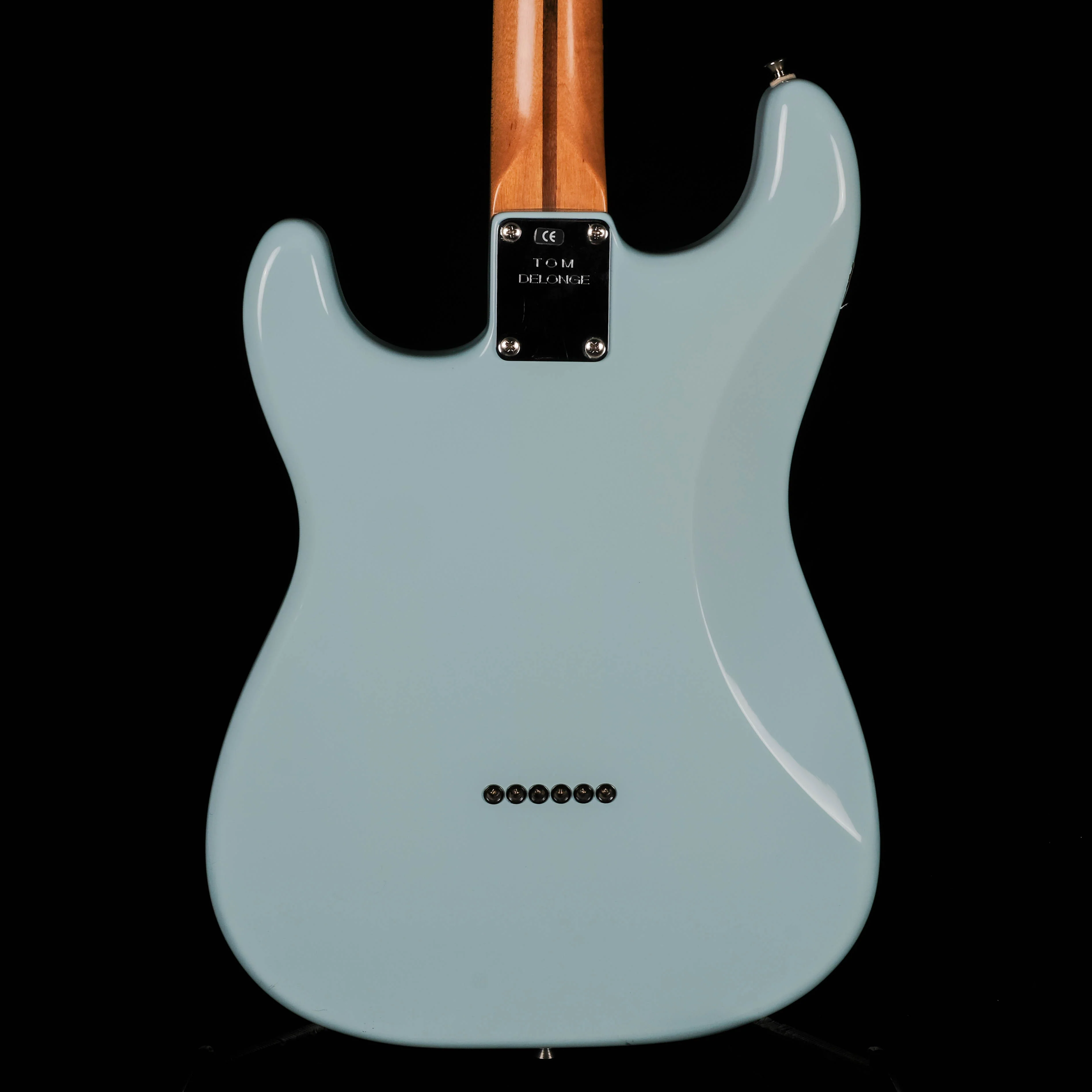 Used 2002 Fender Tom Delonge Hardtail Stratocaster Daphne Blue Electric Guitar - Image 8