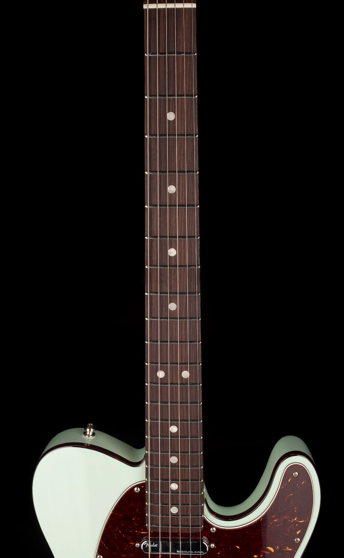 Pre Owned 2021 Fender Ultra Luxe Telecaster Transparent Surf Green with OHSC - Image 11