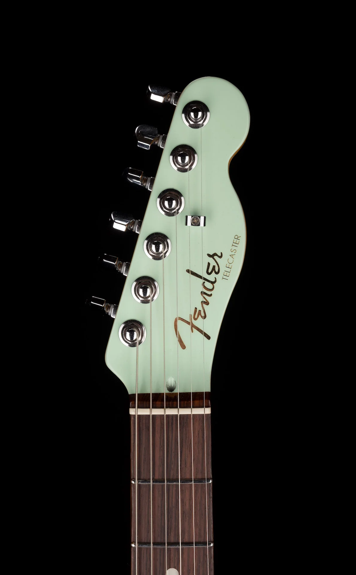 Pre Owned 2021 Fender Ultra Luxe Telecaster Transparent Surf Green with OHSC - Image 12