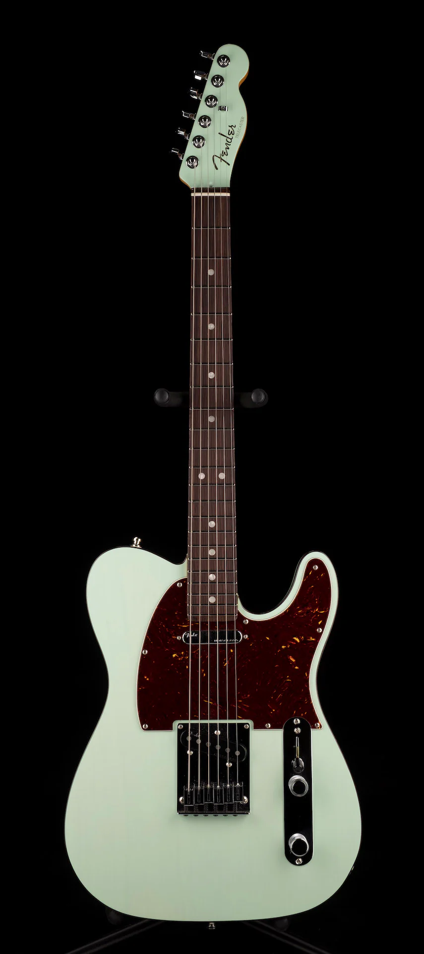 Pre Owned 2021 Fender Ultra Luxe Telecaster Transparent Surf Green with OHSC - Image 2