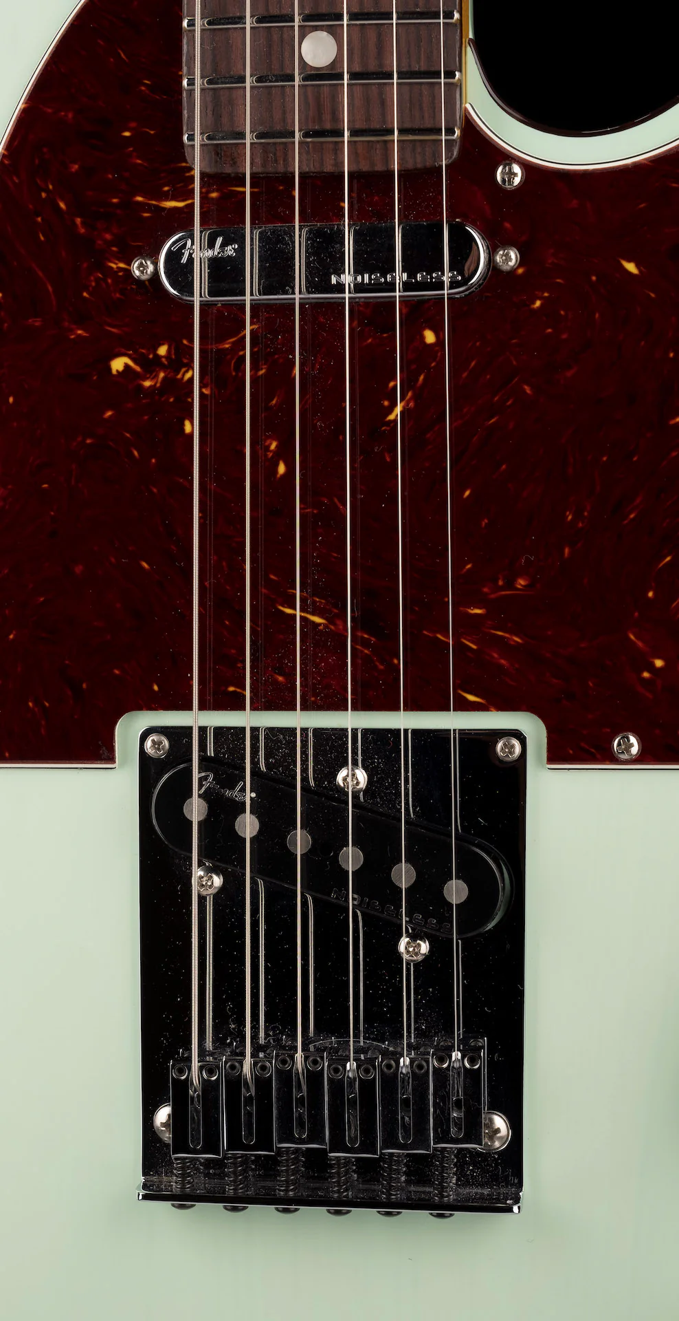Pre Owned 2021 Fender Ultra Luxe Telecaster Transparent Surf Green with OHSC - Image 7
