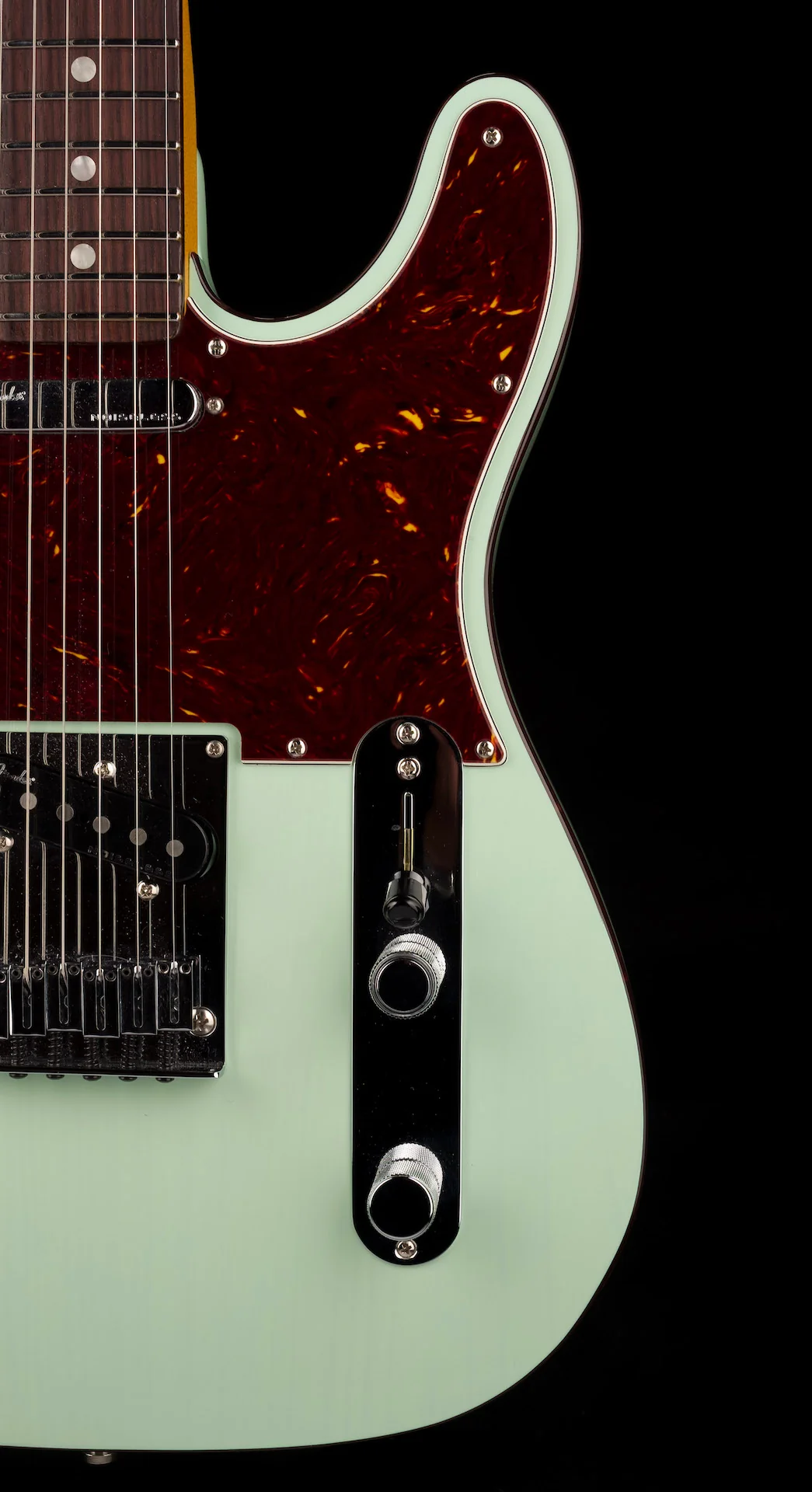 Pre Owned 2021 Fender Ultra Luxe Telecaster Transparent Surf Green with OHSC - Image 9