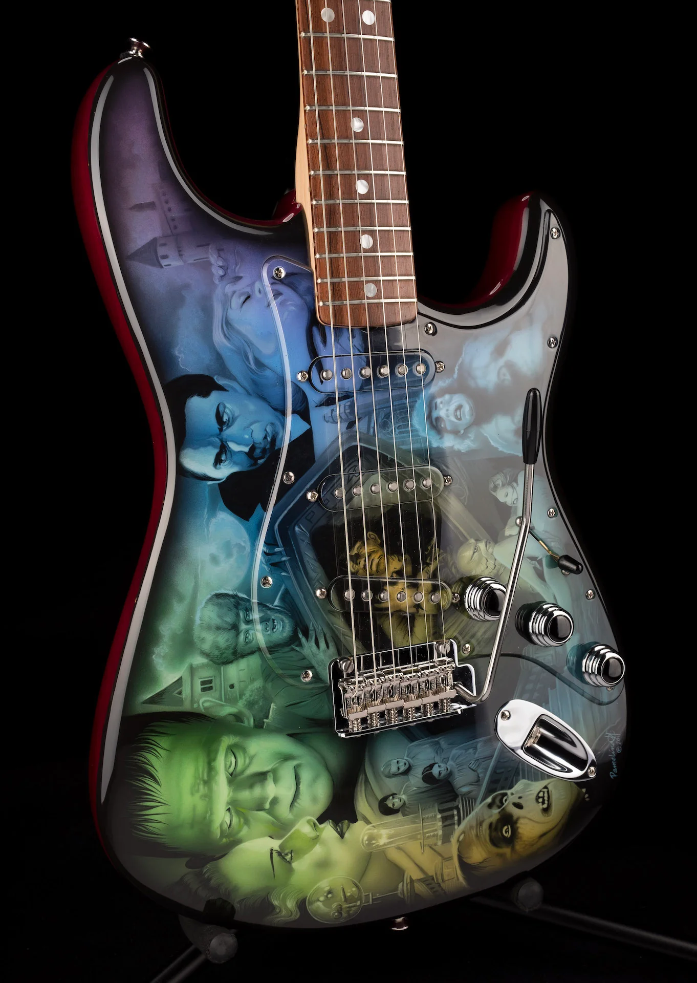 Pre Owned Fender Custom Shop Universal Monsters Stratocaster - Pamelina H. Collection - Image 11