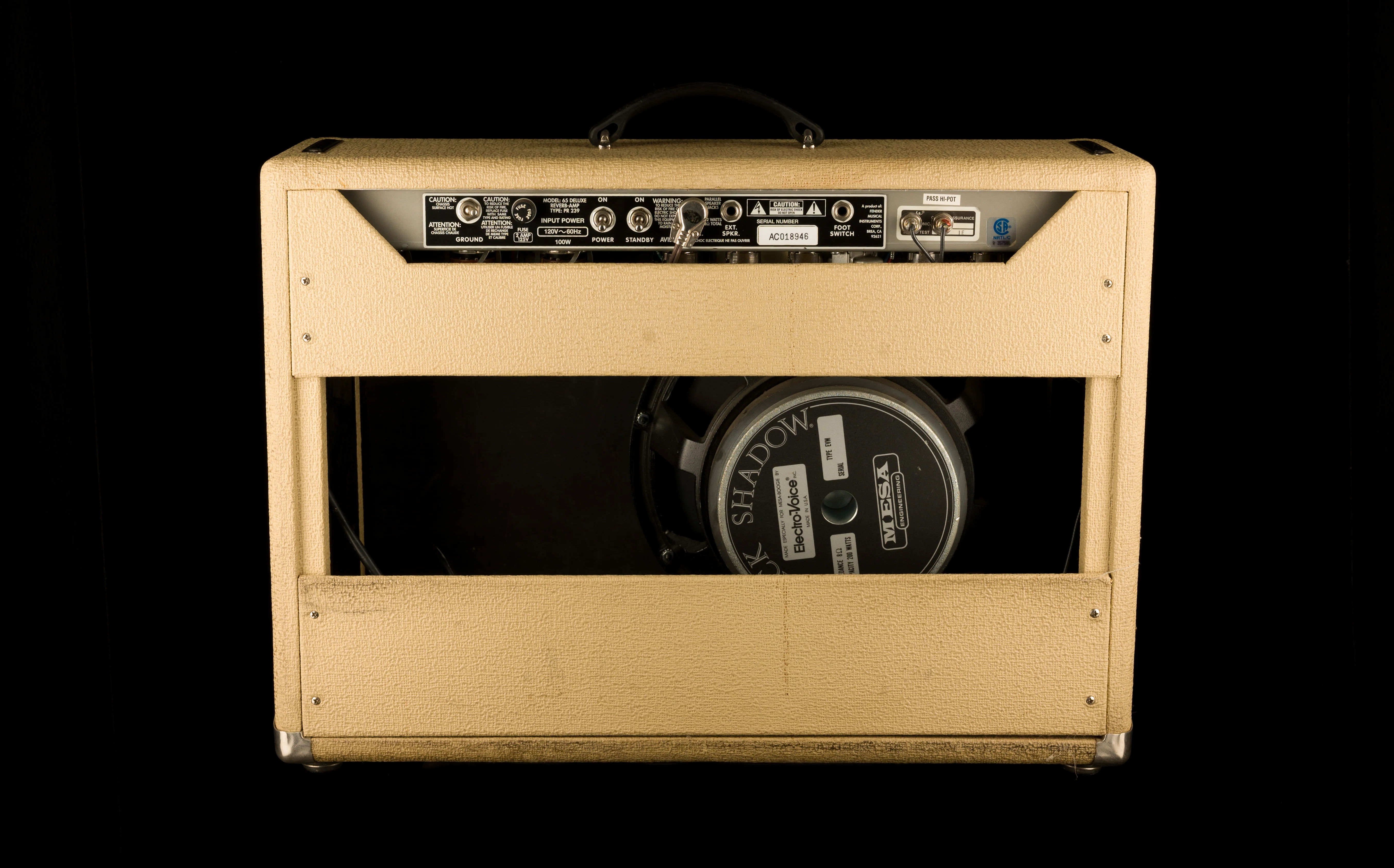 Pre Owned Mike Moody Magic Fender Vibro Deluxe Guitar Amp Combo - Stephen Stern Collection - Image 9