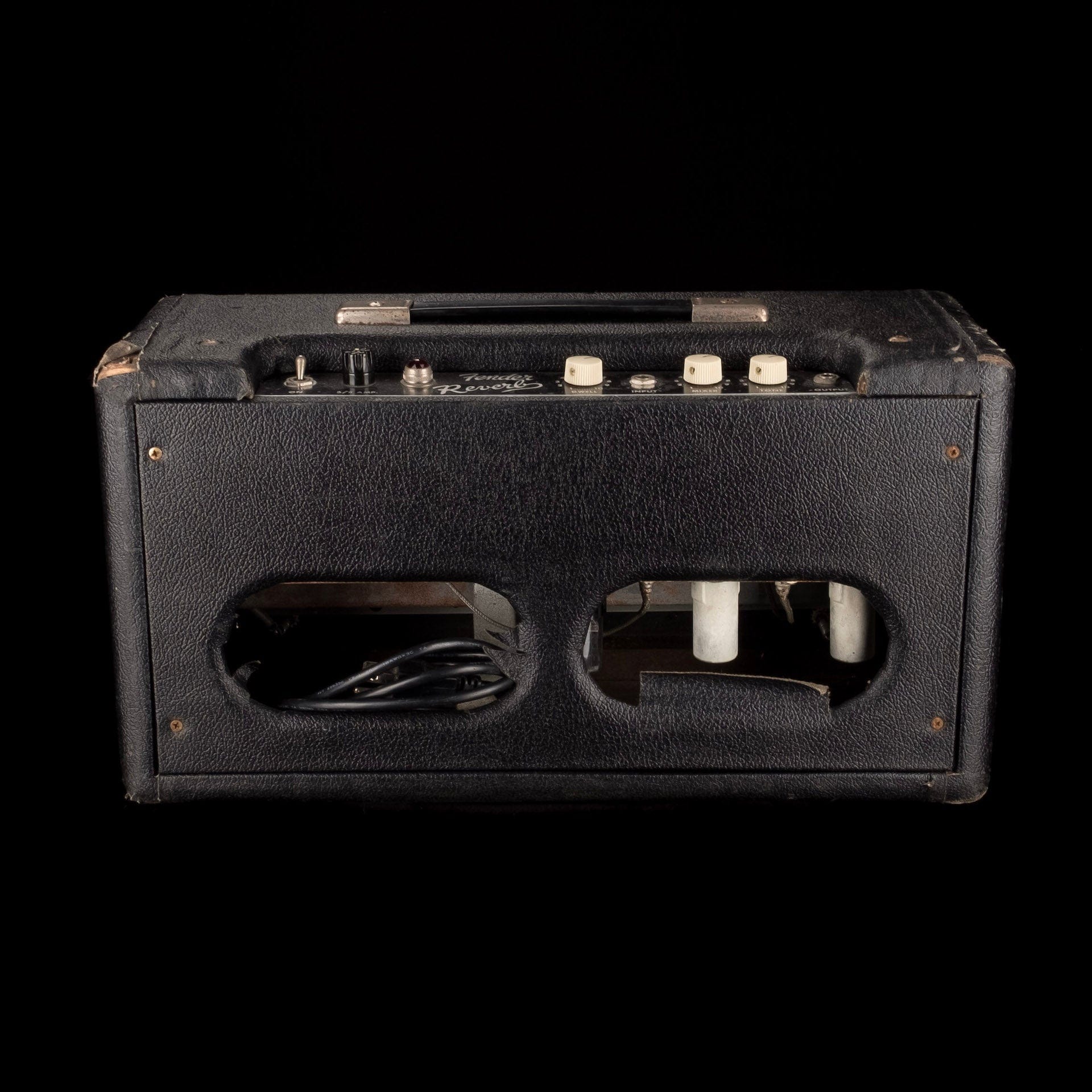 Vintage 1963 Fender Reverb Tank - Black Tolex - Image 5