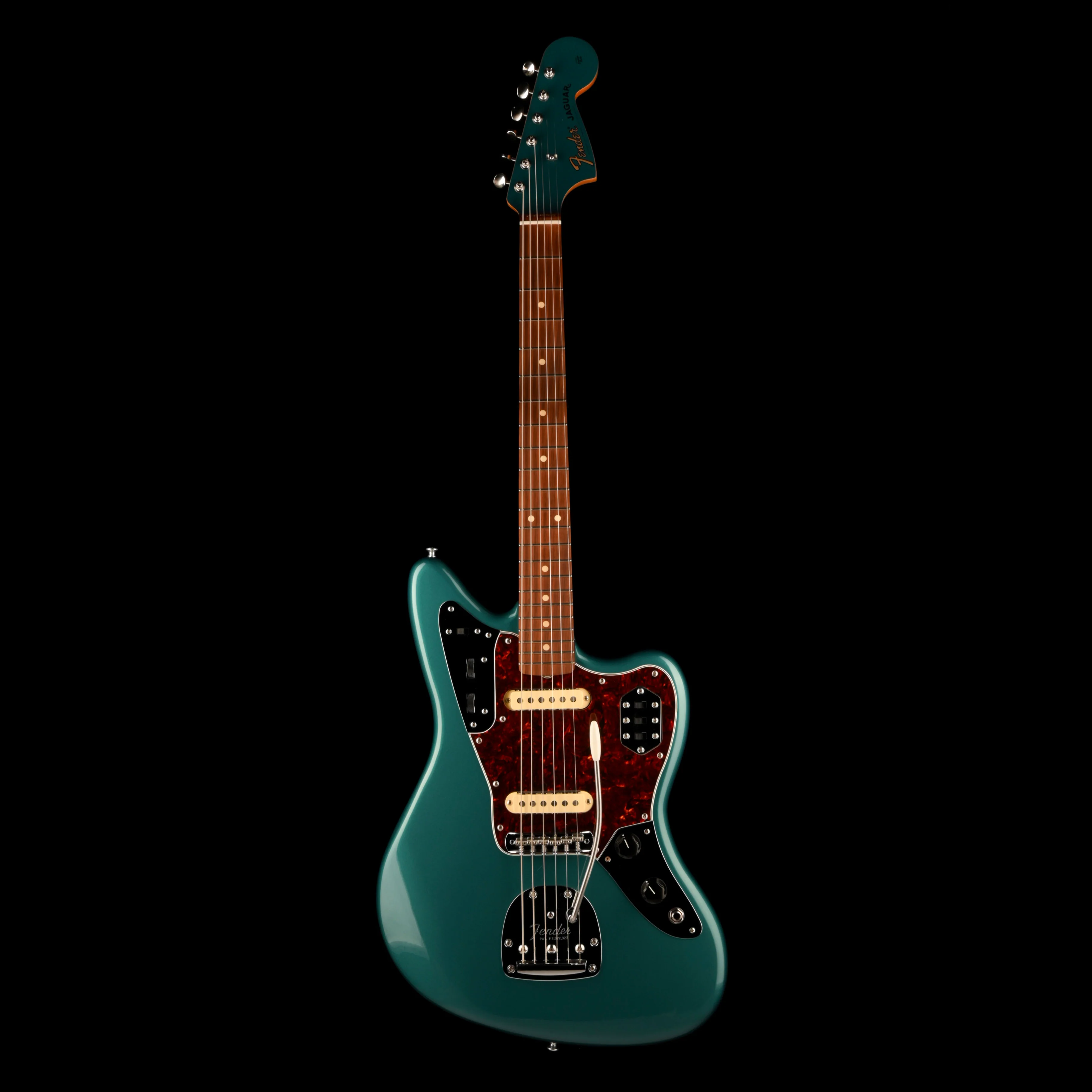 Pre Owned Fender Vintera 60's Jaguar Ocean Turquoise With Gig Bag - Image 2