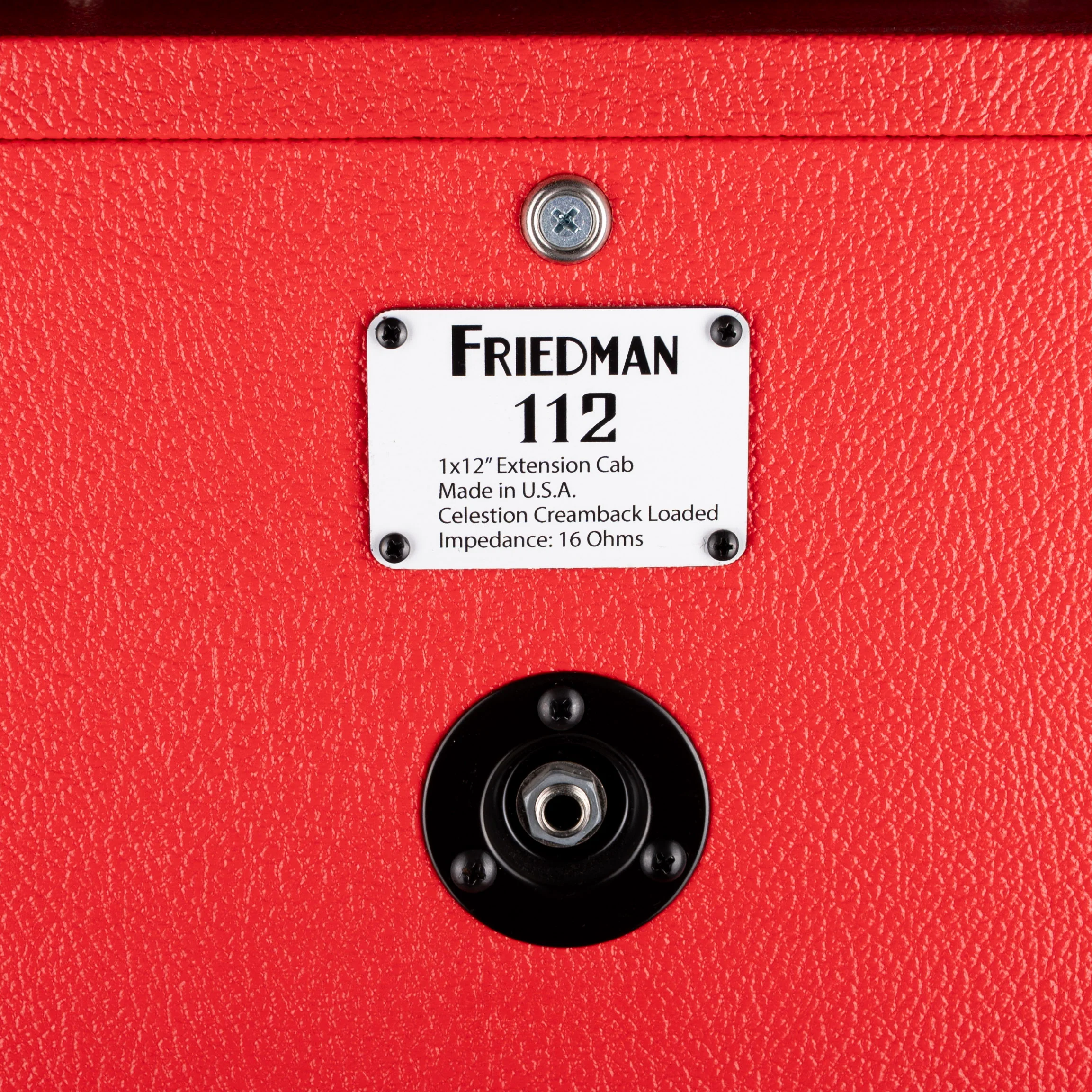 Pre Owned Friedman JEL 112 Jake E. Lee Signature Guitar Amp Cabinet Red - Image 6