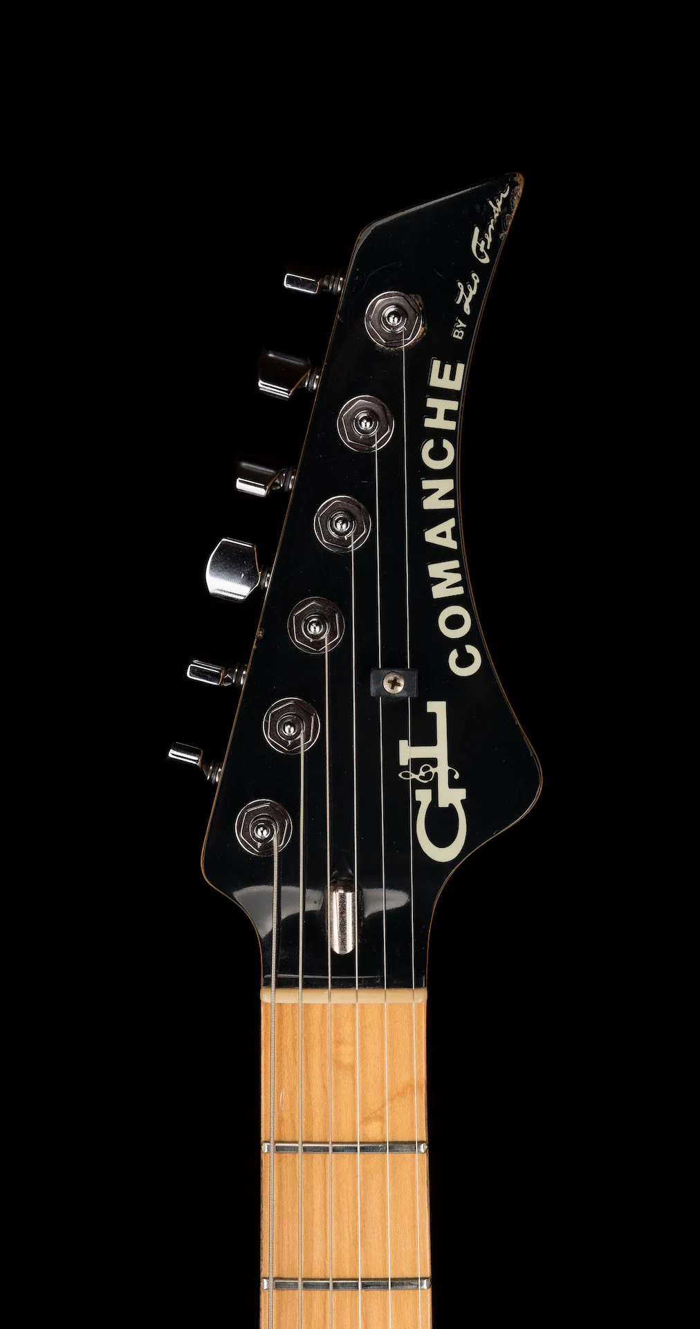 Pre Owned G&L 1990/1991 Comanche VI Black Electric Guitar With OHSC - Image 20