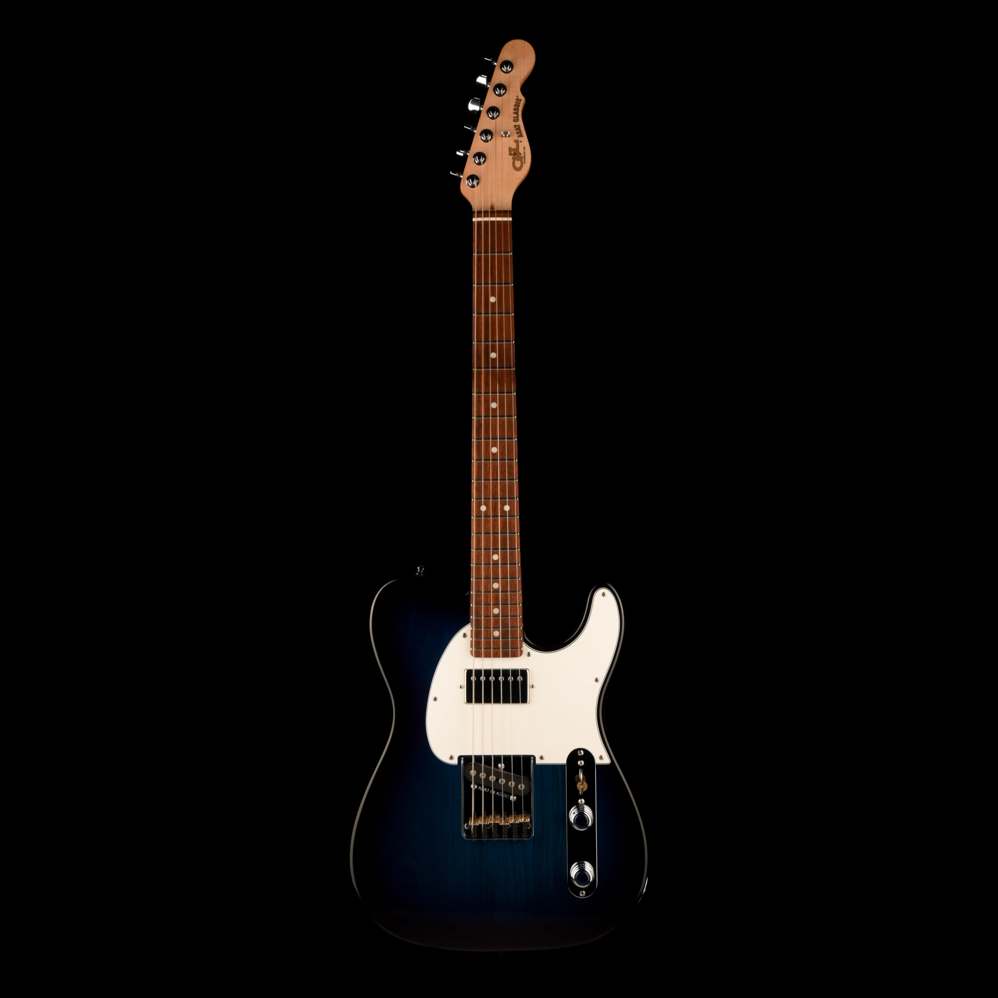 Pre Owned G&L ASAT Deluxe Classic Bluesboy Blueburst With OHSC - Image 2
