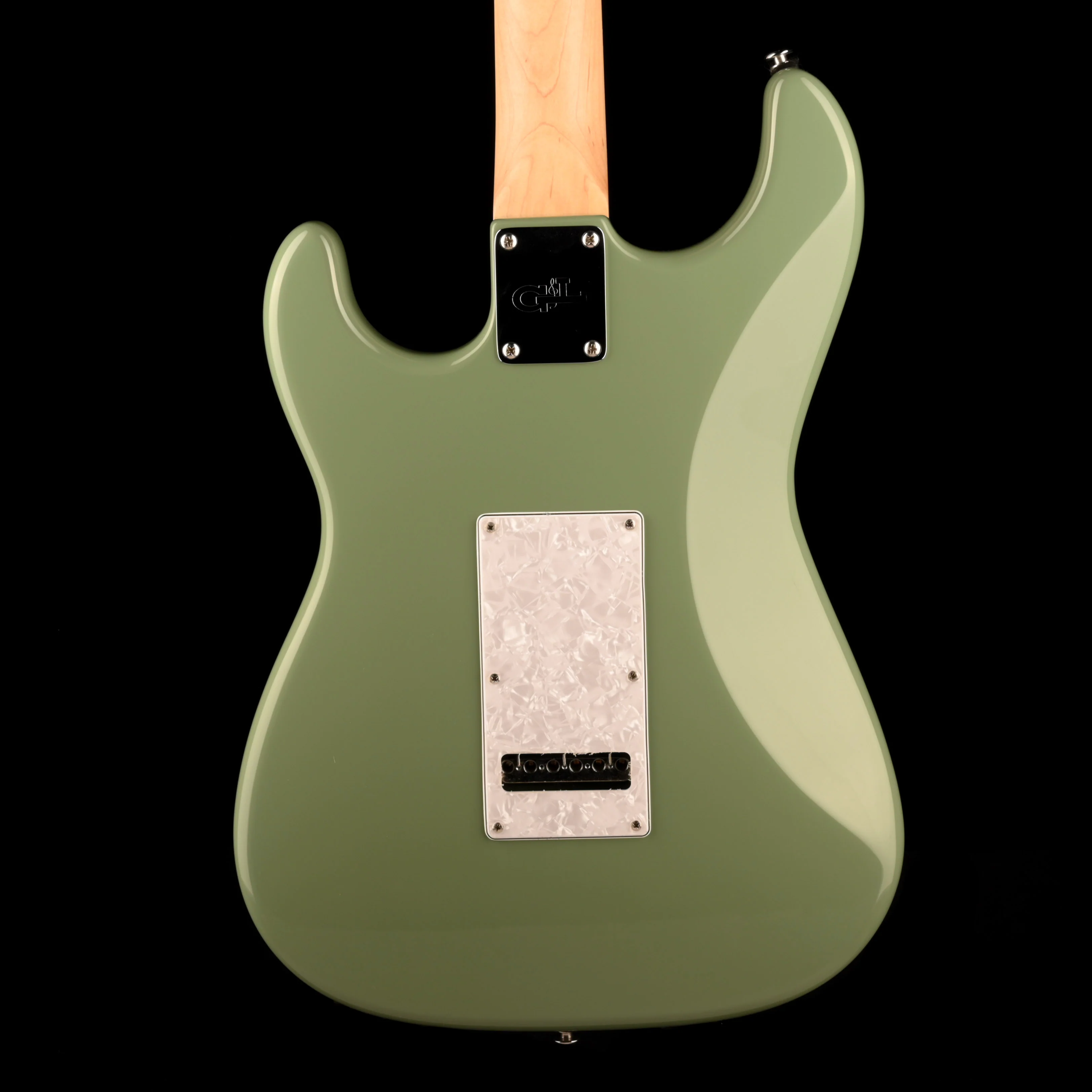 Pre Owned G&L Fullerton Deluxe Legacy Matcha Green Electric Guitar With Gig Bag - Image 8